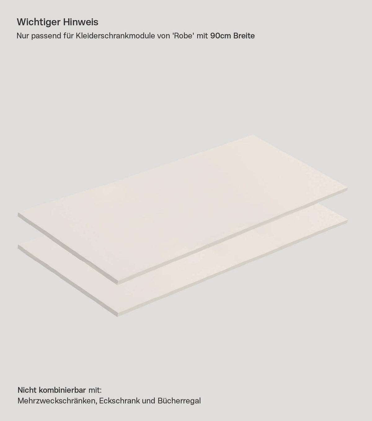 Tablettes 'Die Einleger' Tablettes pour armoire 'Robe'