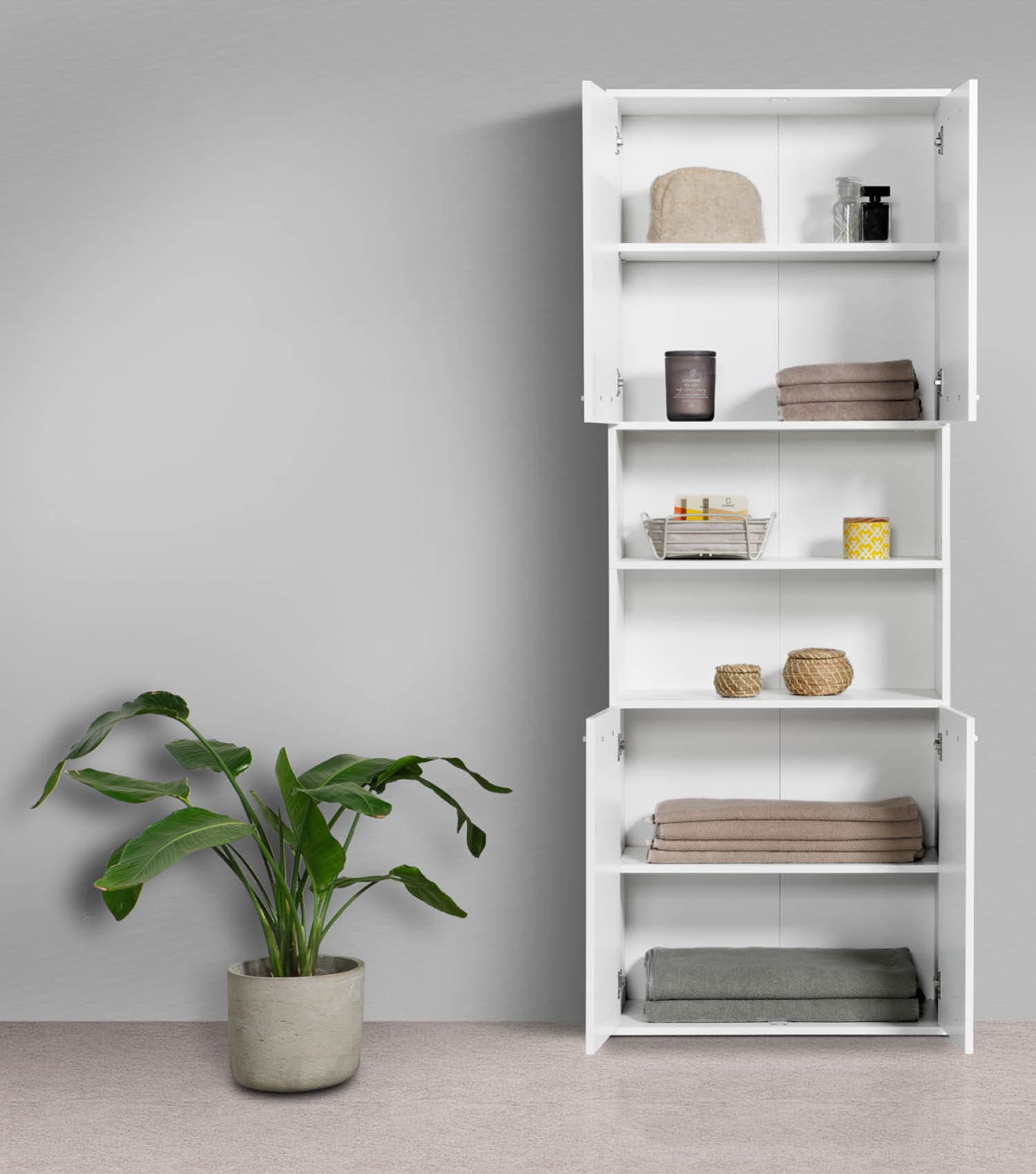 Bad-Hochschrank Badezimmerschrank Badschrank Badezimmerregal Schrank