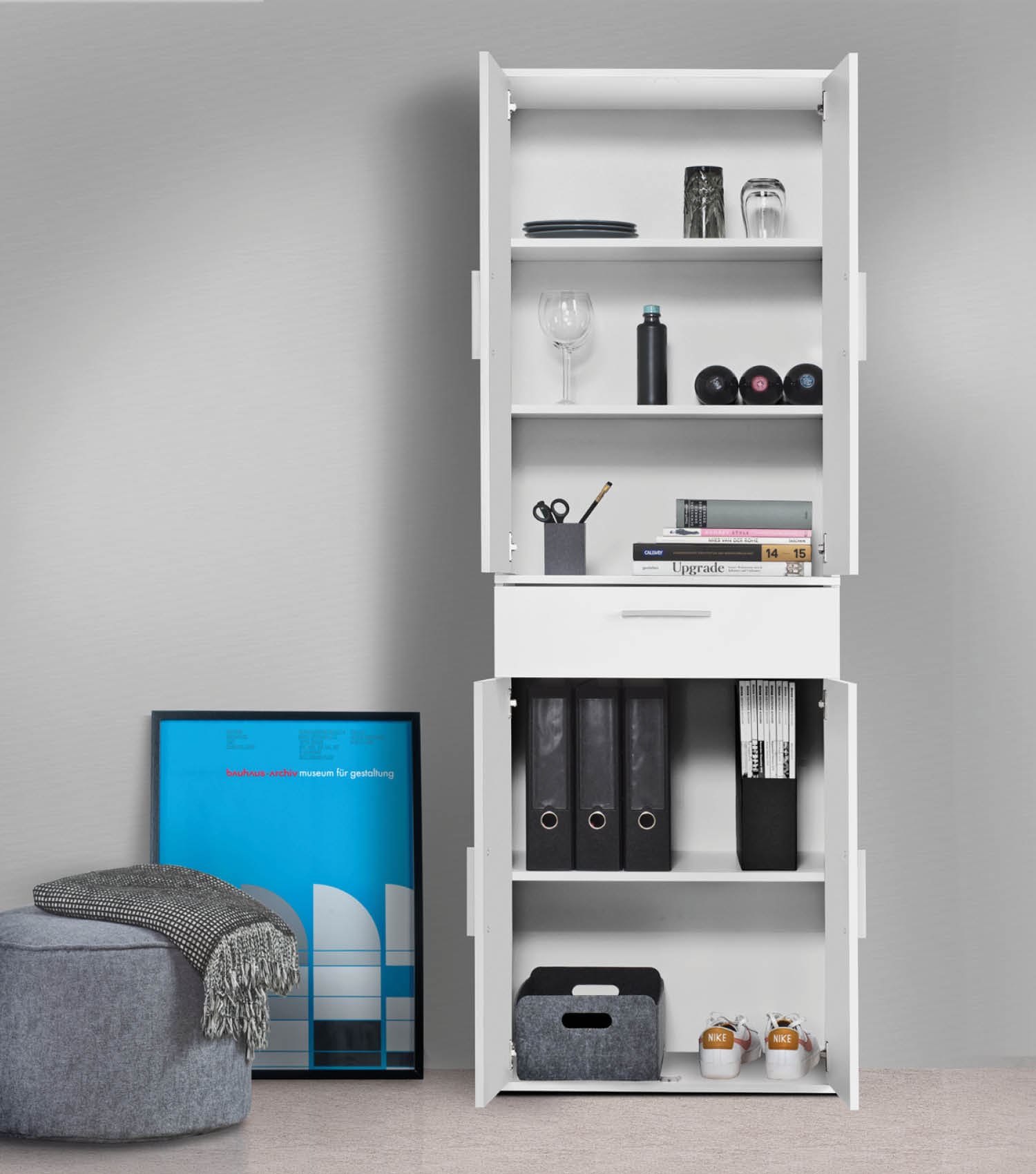 Mehrzweckschrank + Schubladen 'Der Praktische' Aktenschrank Schuhschrank