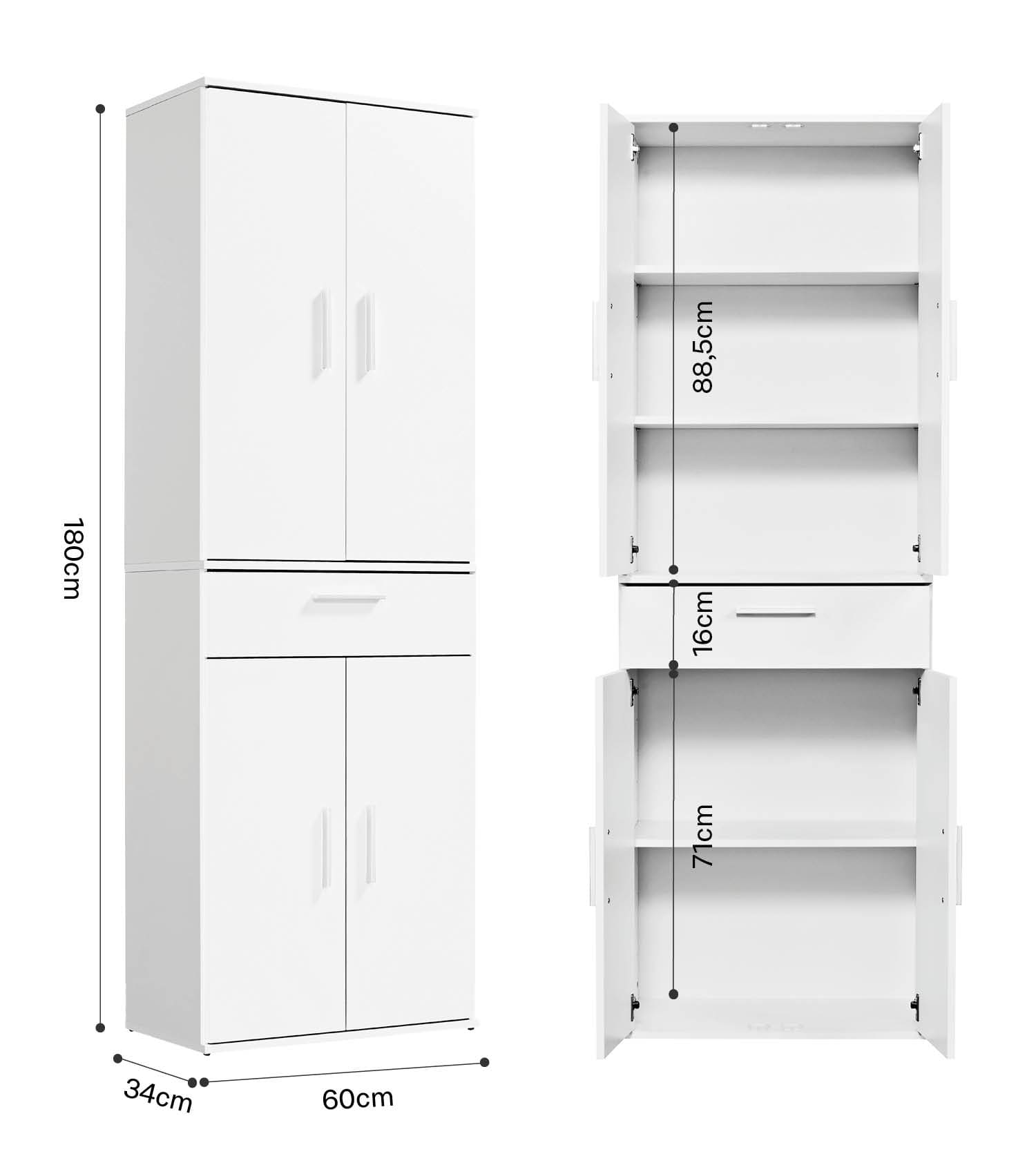 Mehrzweckschrank + Schubladen 'Der Praktische' Aktenschrank Schuhschrank