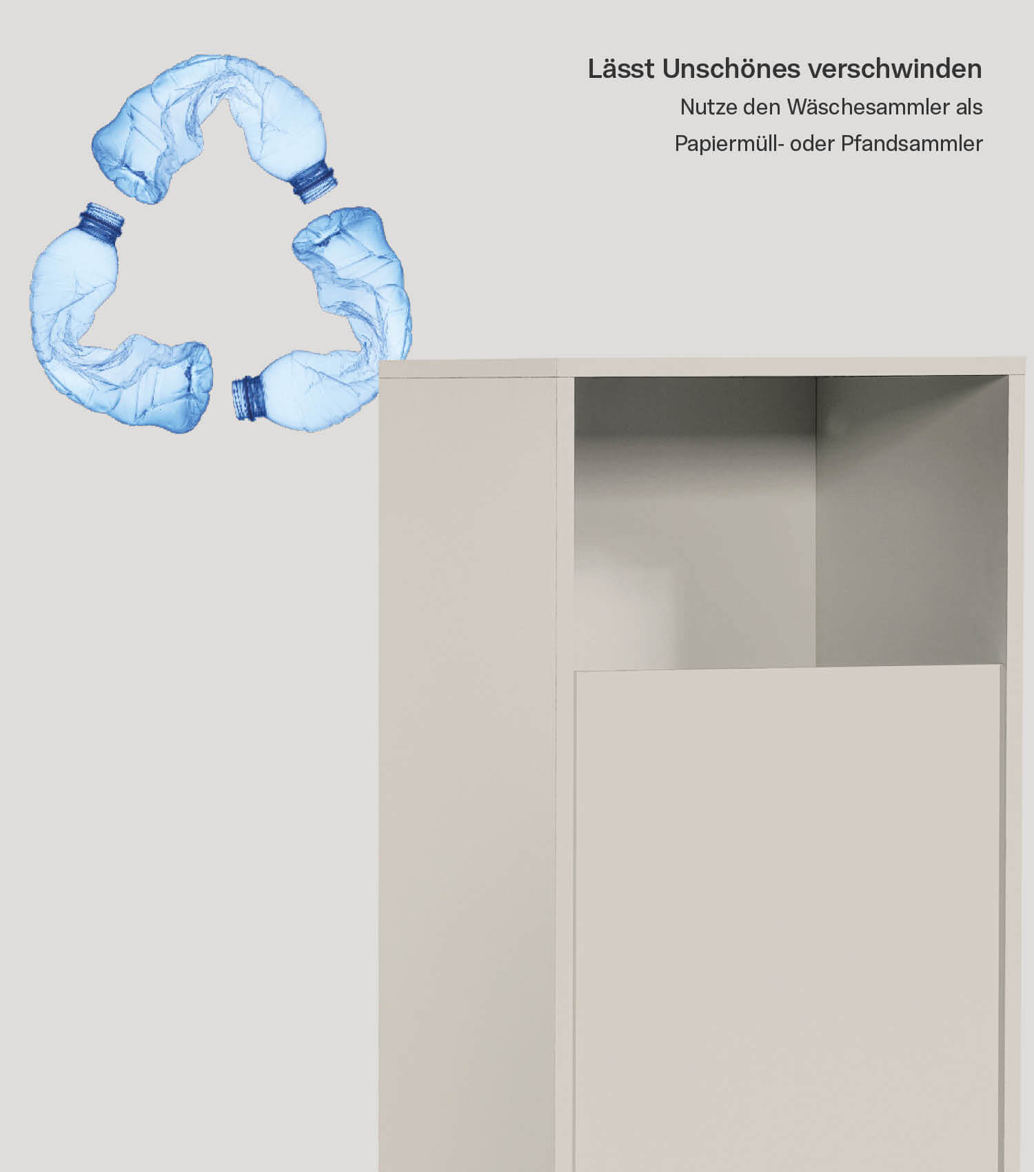 Meuble à linge panier de tri linge bois séparateur linge boîte à linge