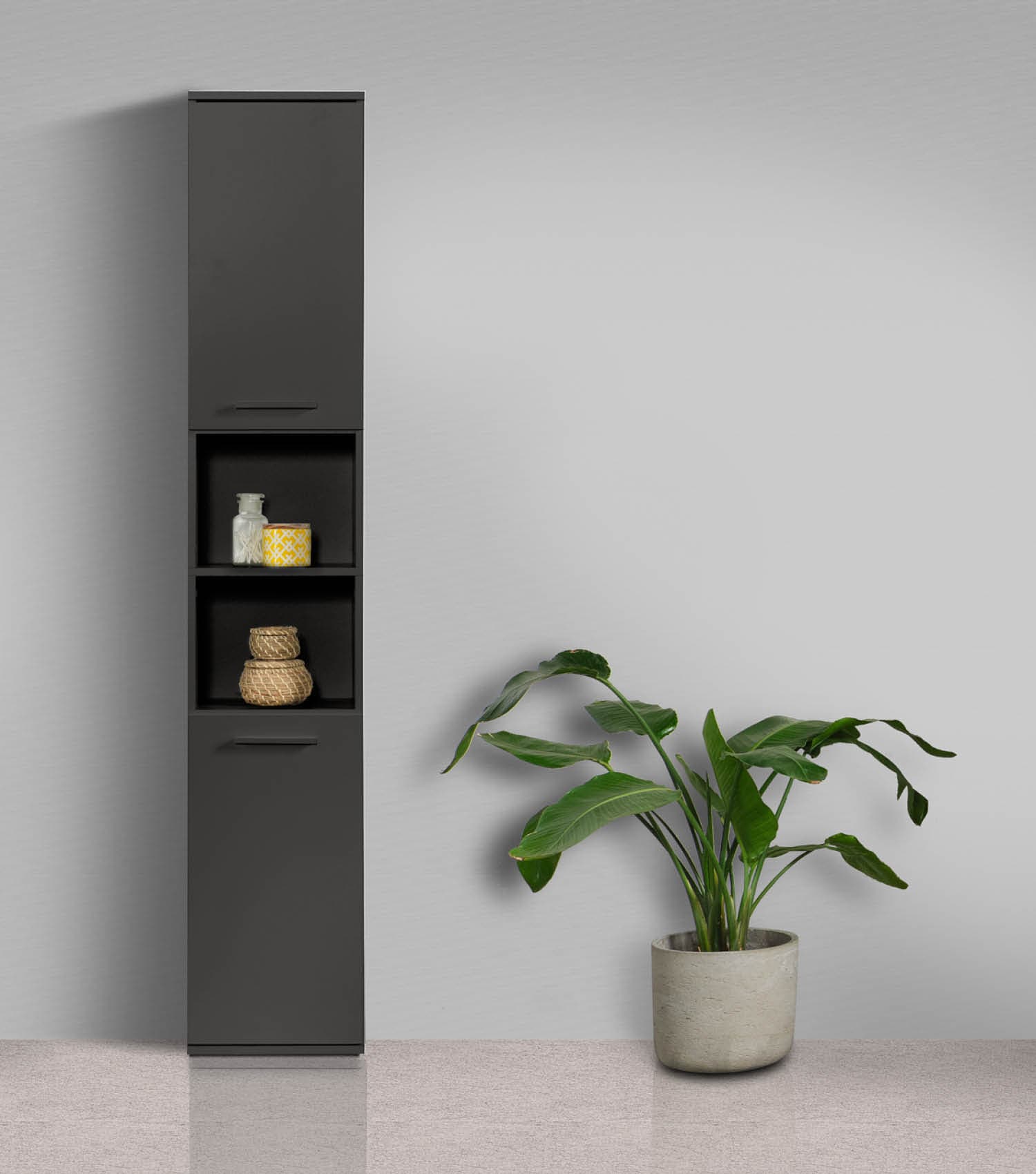 Bad-Hochschrank Badezimmerschrank Badschrank Badezimmerregal Schrank
