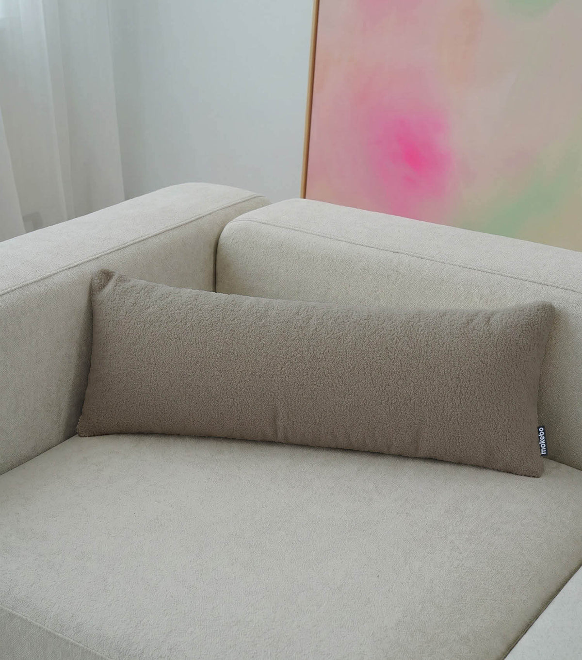Lumbar cushion, decorative cushion, sofa cushion, Bouclé cushion, cushion, back cushion, bolster cushion