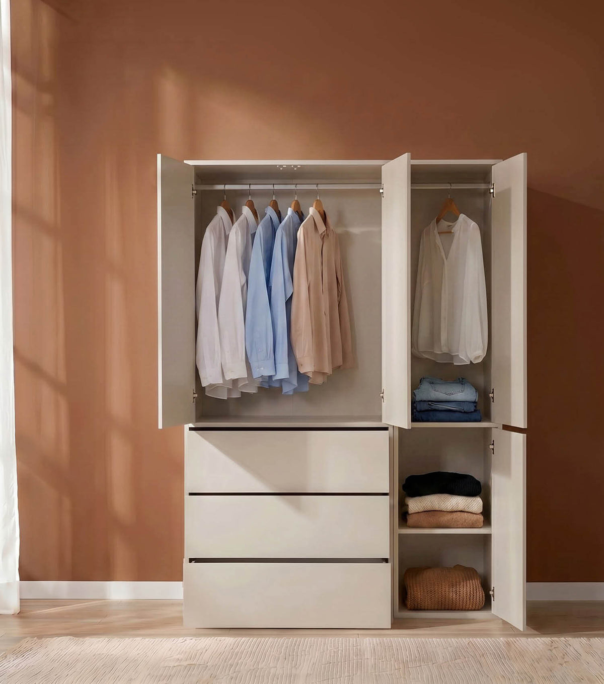Armoire 'Robe', armoire de chambre, meuble d'entrée, armoire de couloir