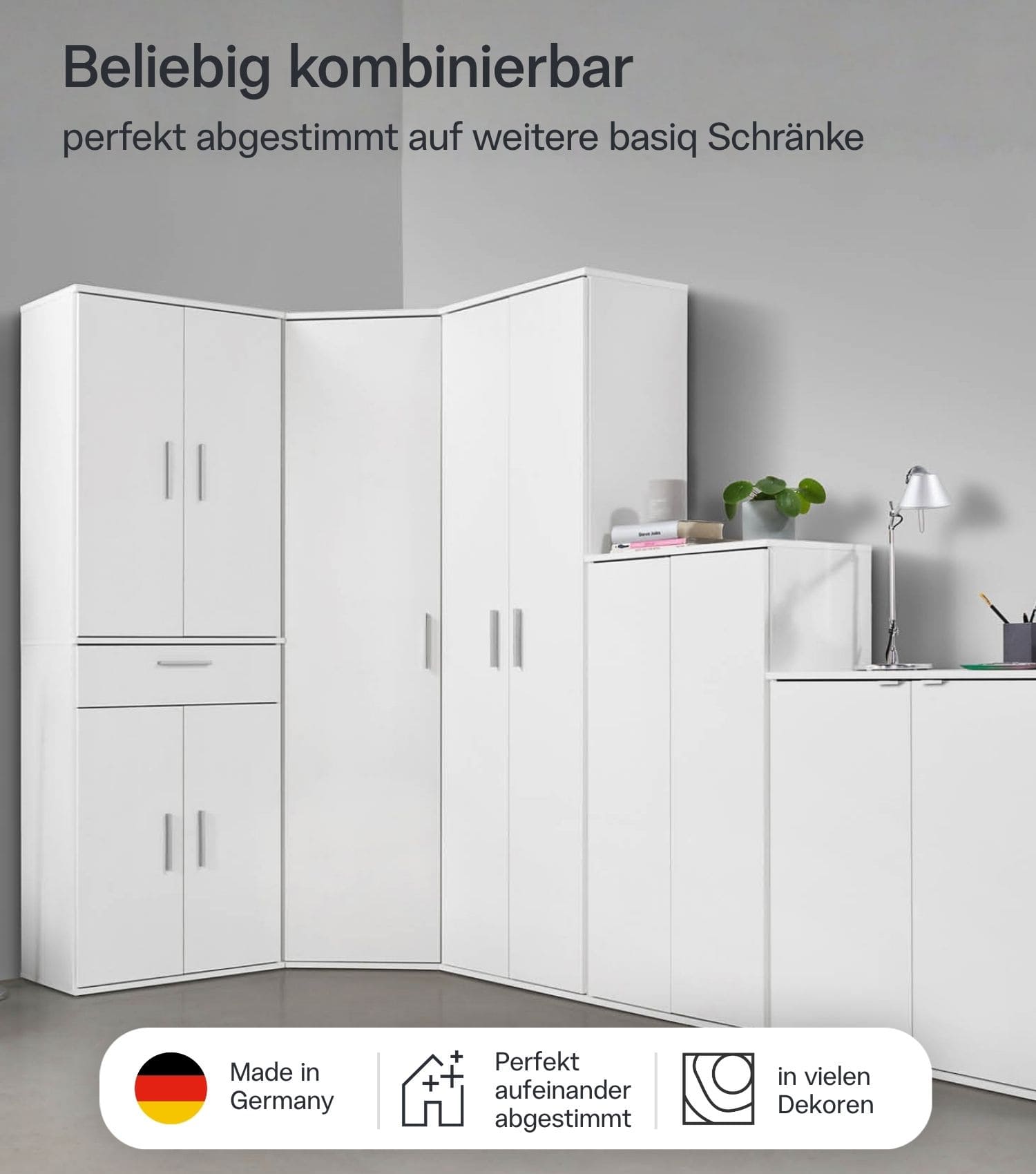 Schmaler Mehrzweckschrank 'Der Kompakte'