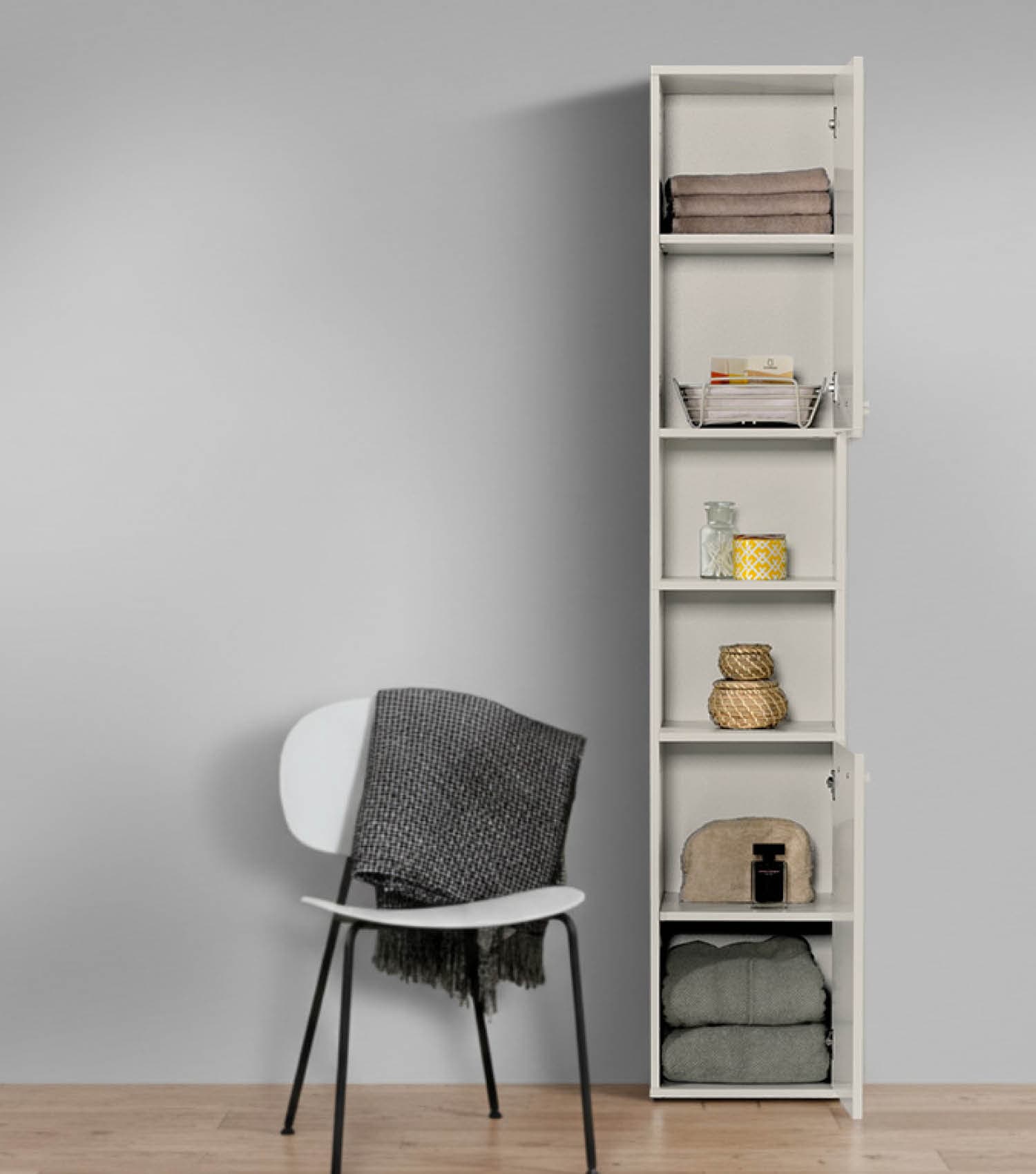 Bad-Hochschrank Badezimmerschrank Badschrank Badezimmerregal Schrank