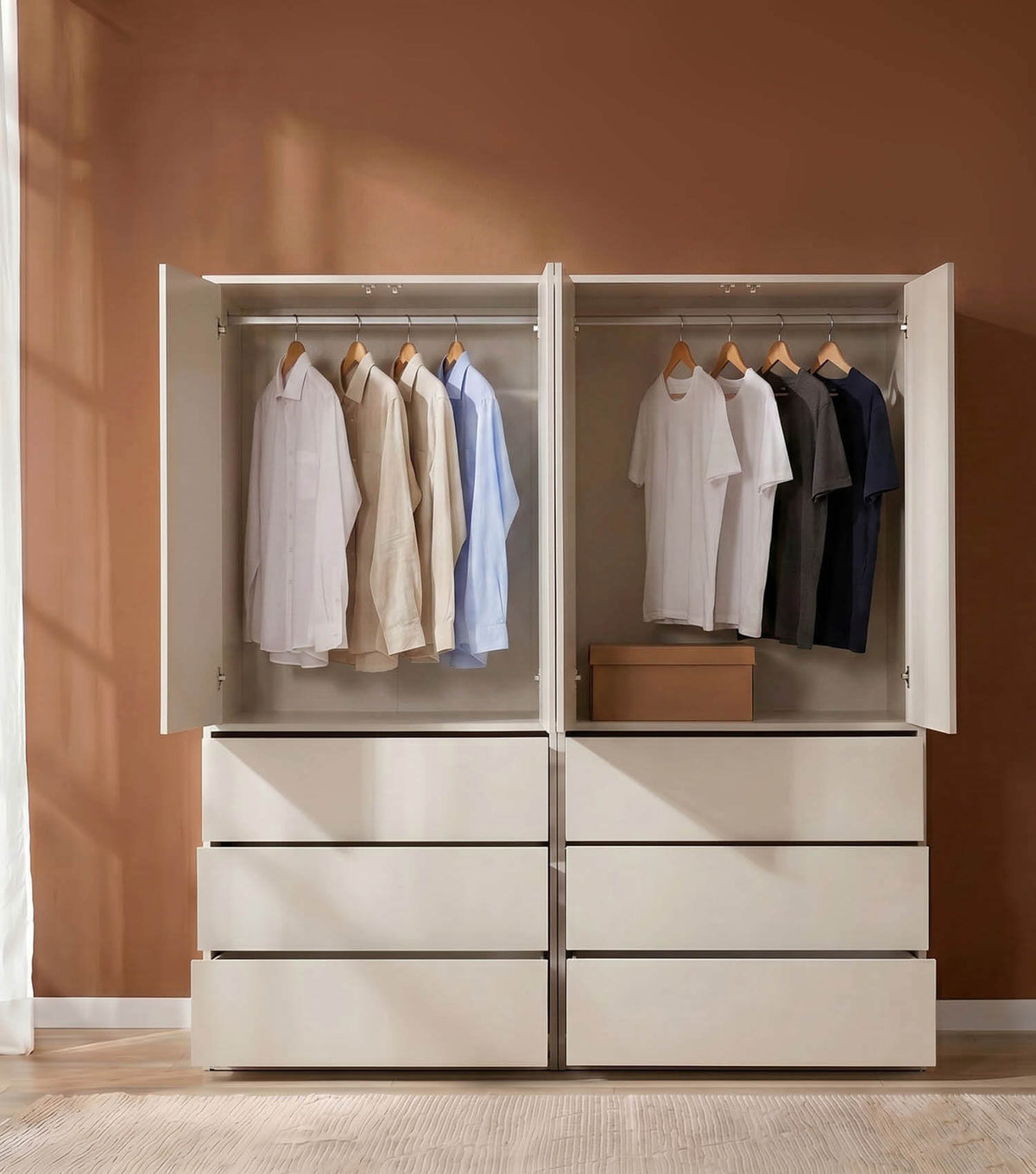 Armoire 'Robe' armoire de chambre meuble d'entrée armoire de couloir