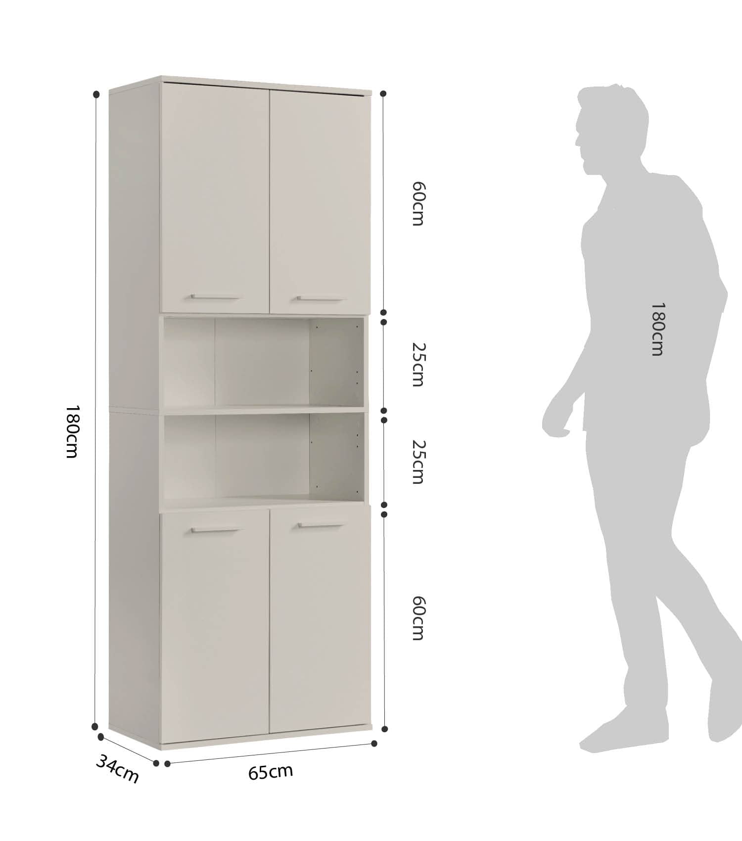Bad-Hochschrank Badezimmerschrank Badschrank Badezimmerregal Schrank