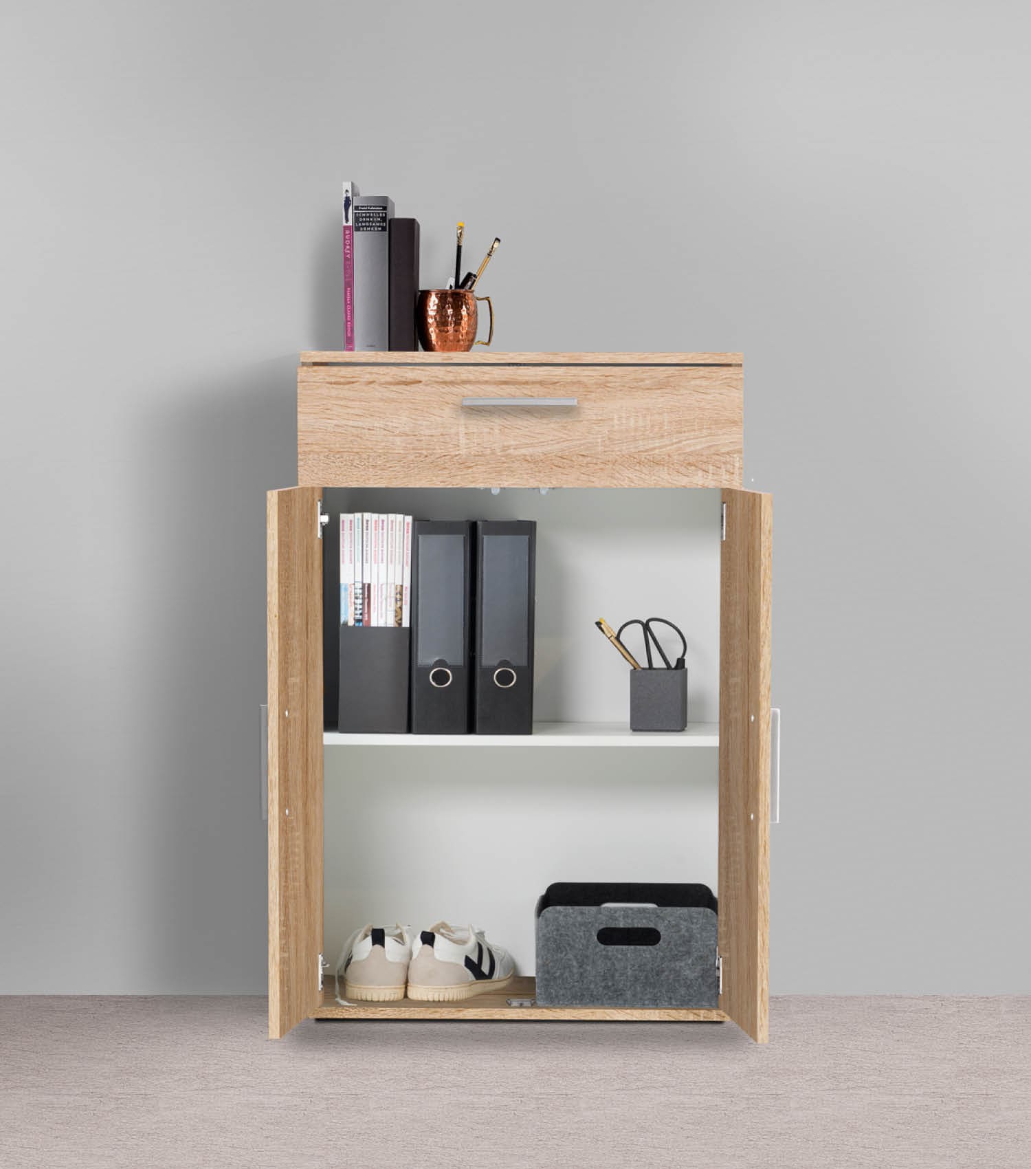 Mehrzweckschrank + Schubladen 'Der Praktische' Aktenschrank Schuhschrank