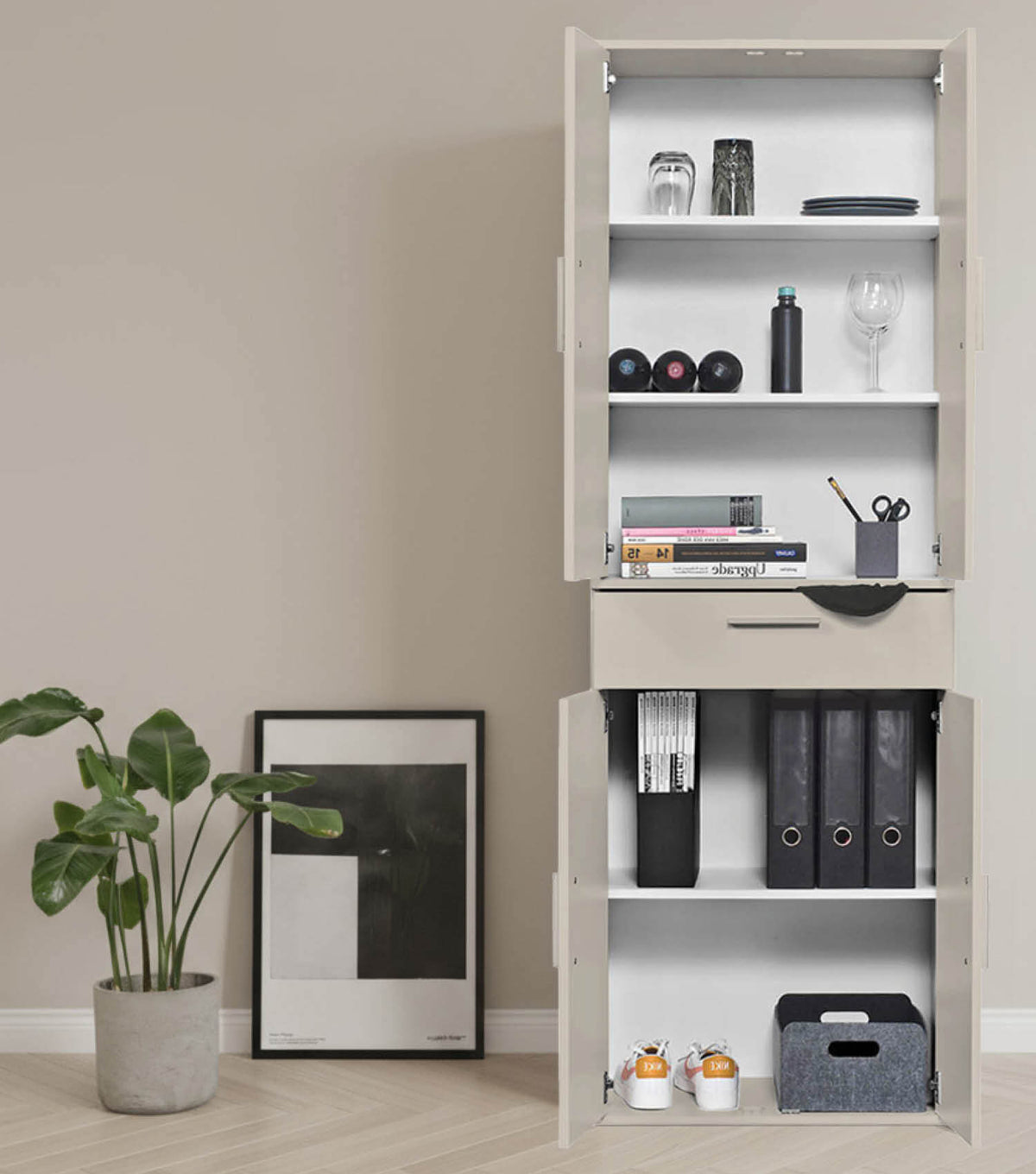 Mehrzweckschrank Set Schrankwand Büroschränke Mehrzweckschränke