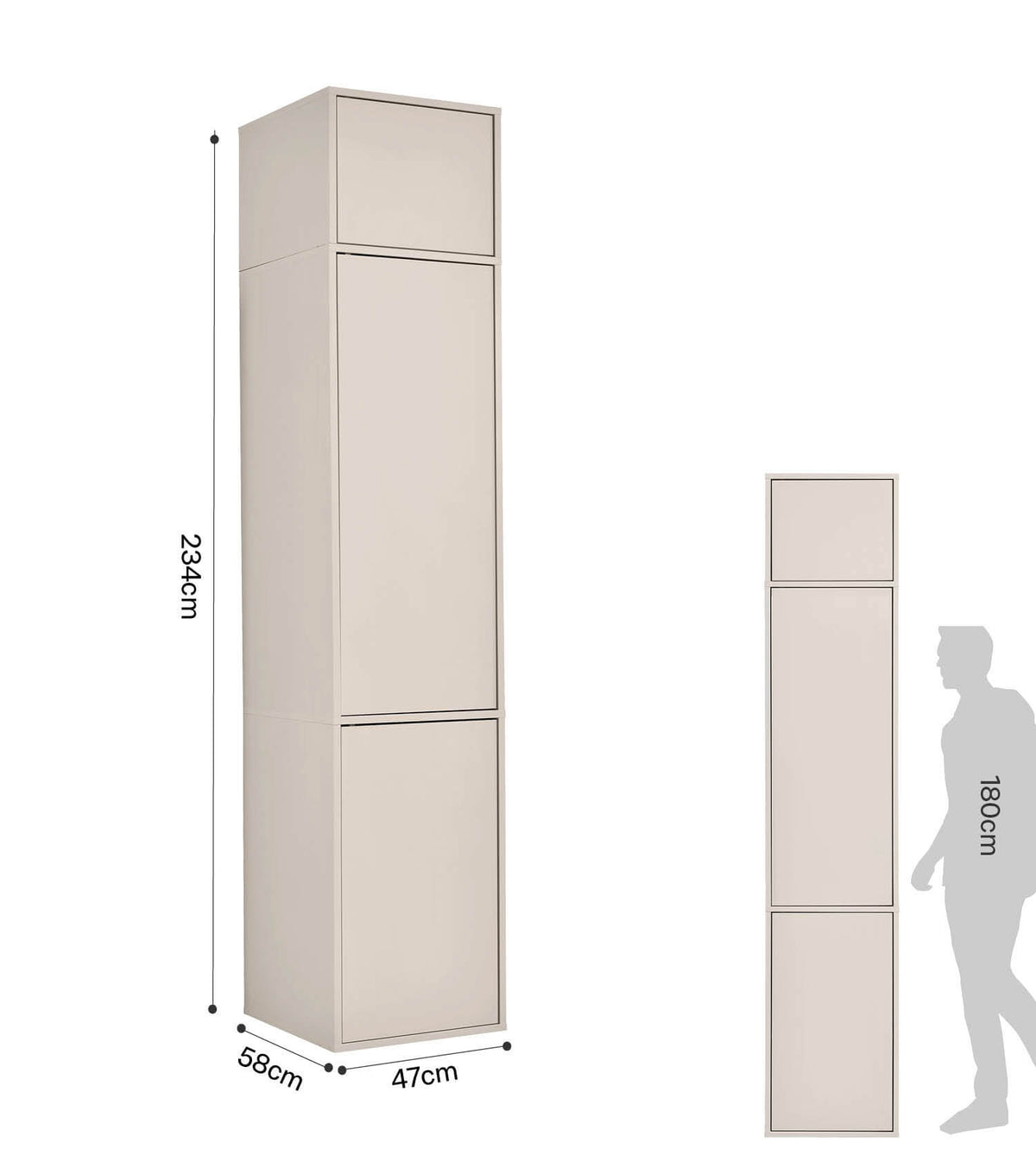 Armoire 'Robe' armoire de chambre meuble d'entrée armoire de couloir