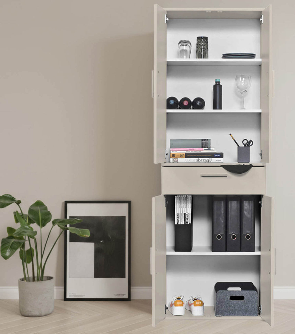 Mehrzweckschrank Set Schrankwand Büroschränke Mehrzweckschränke