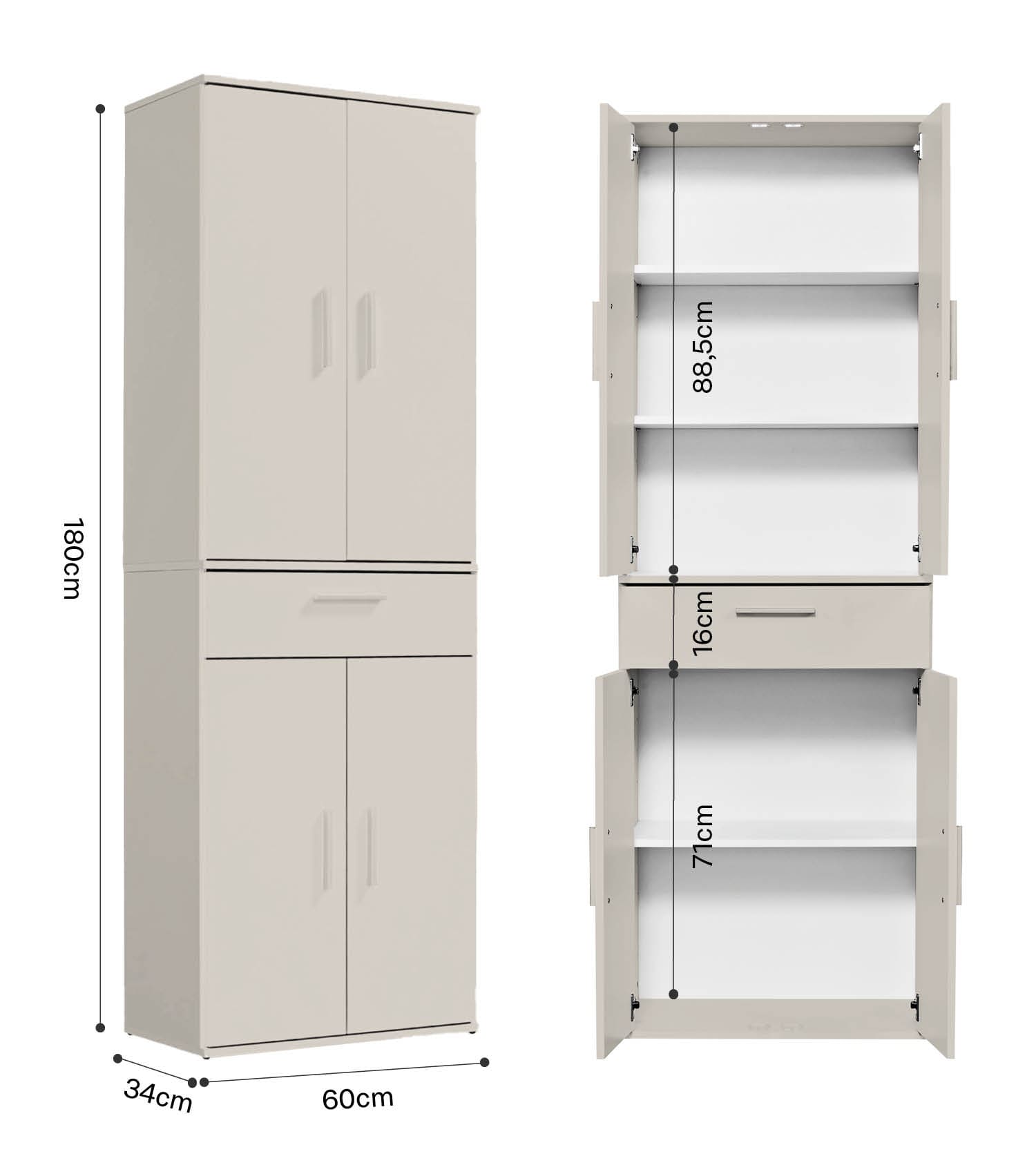 Mehrzweckschrank + Schubladen 'Der Praktische' Aktenschrank Schuhschrank
