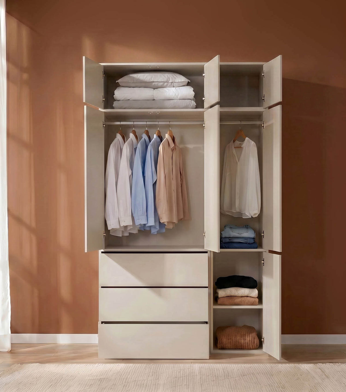 Armoire 'Robe' armoire de chambre meuble d'entrée armoire de couloir