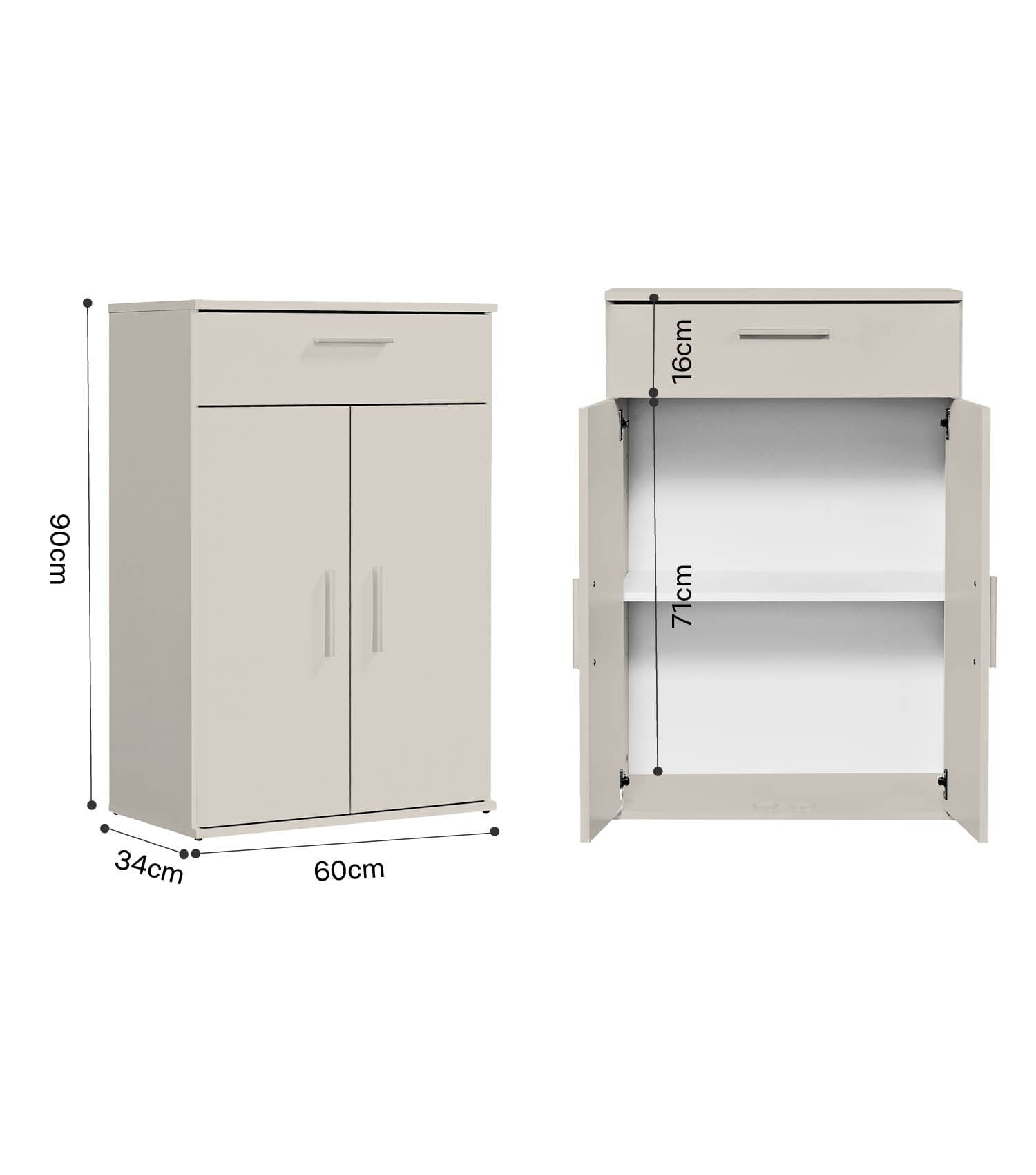 Mehrzweckschrank + Schubladen 'Der Praktische' Aktenschrank Schuhschrank