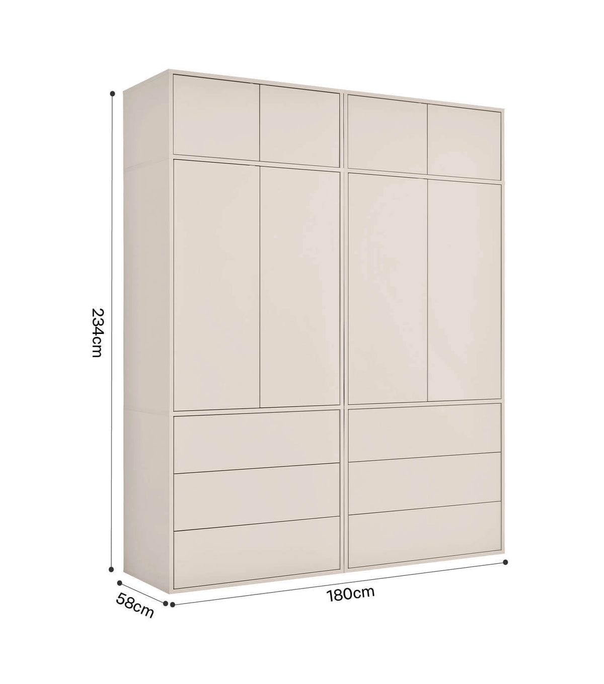 Armoire 'Robe' armoire de chambre meuble d'entrée armoire de couloir