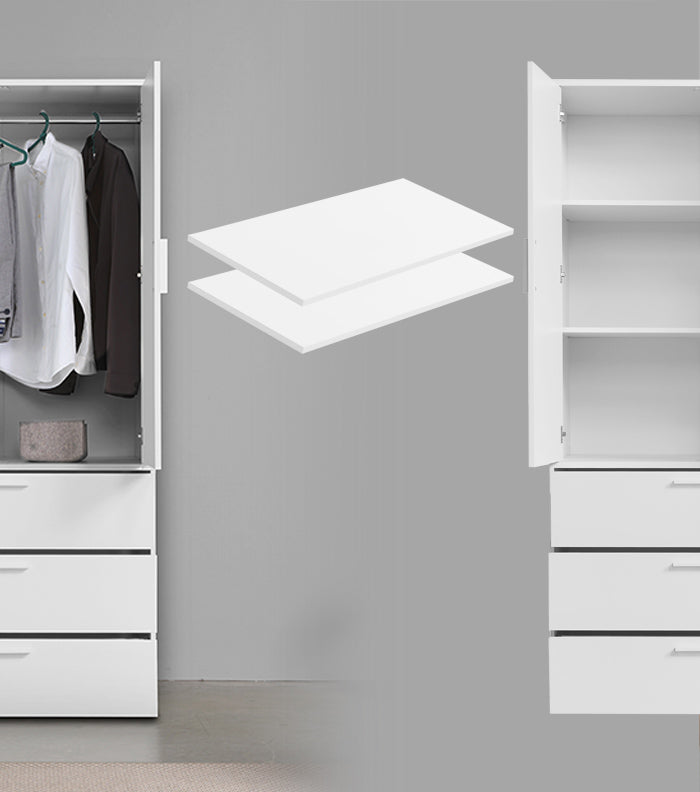 Créer plus de rangements avec des étagères supplémentaires pour votre armoire