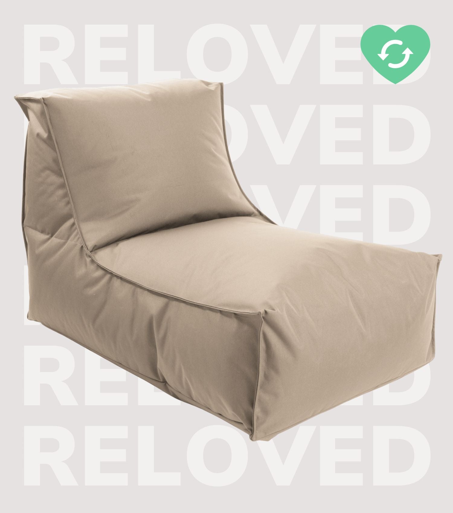 Pouf de sol marron clair relaxantBean Bag