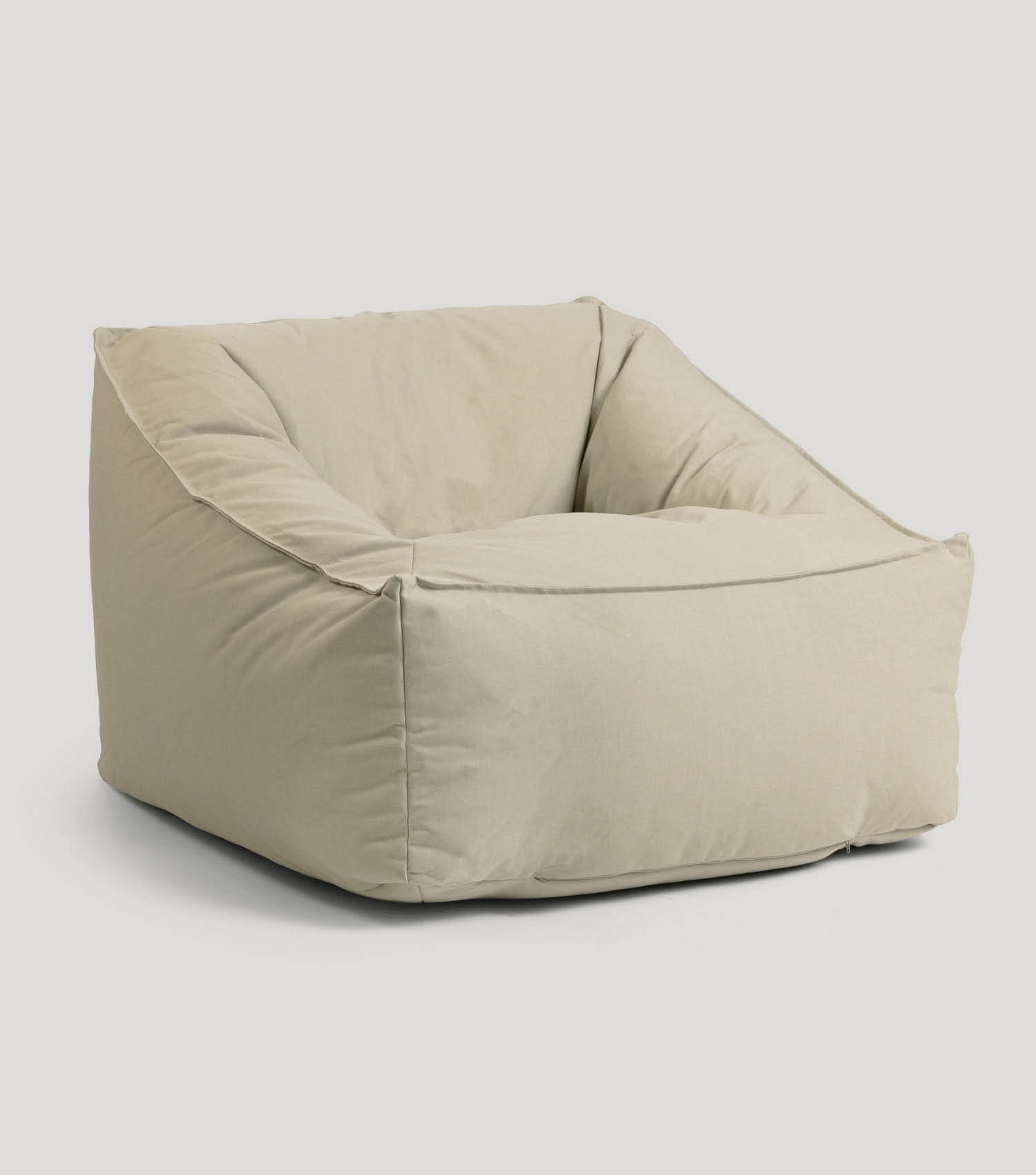 Pouf de sol confortable bean bag en sable, idéal pour la détente