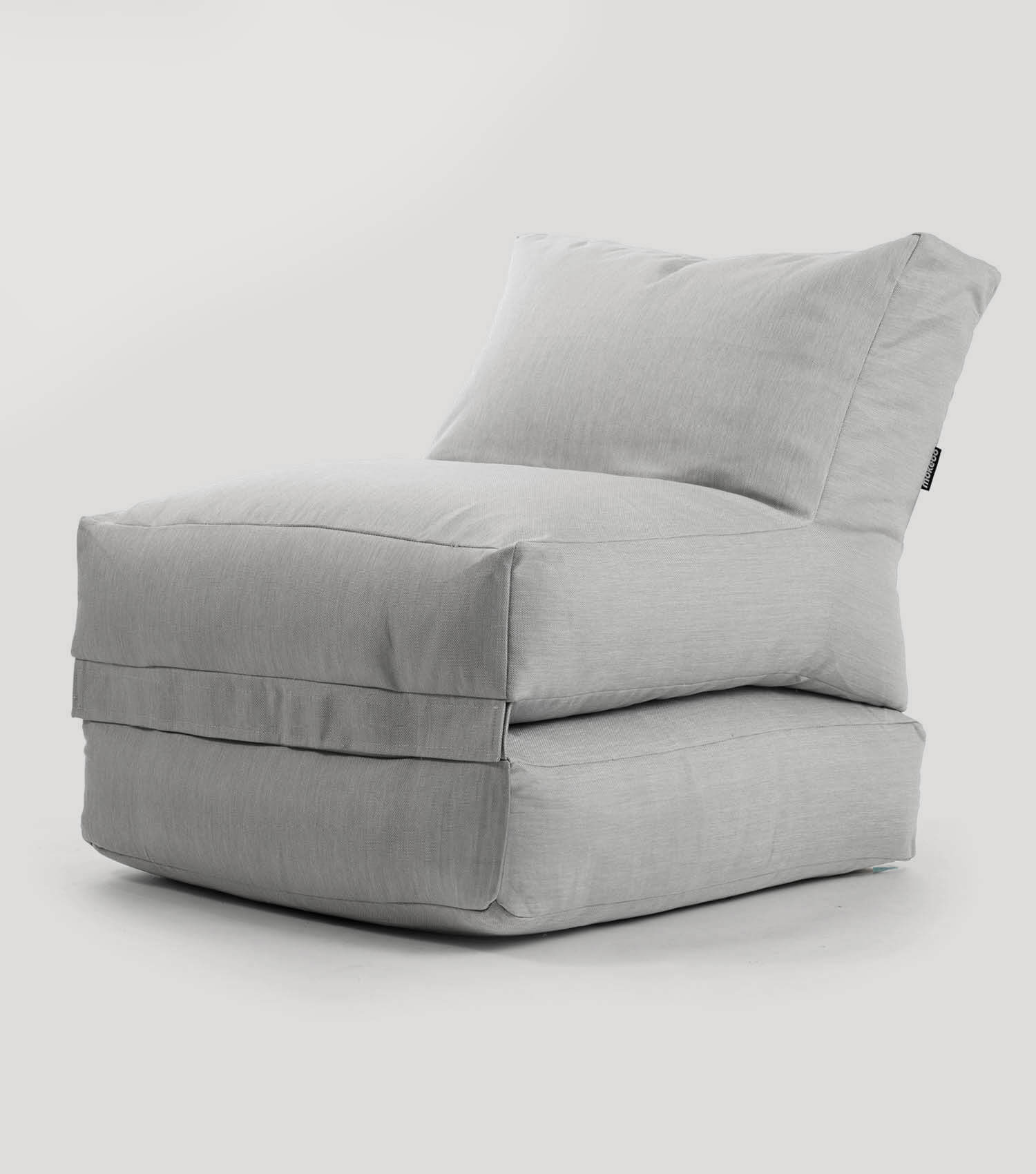 Pouf de sol reposant bean bag gris pour détente et relaxation