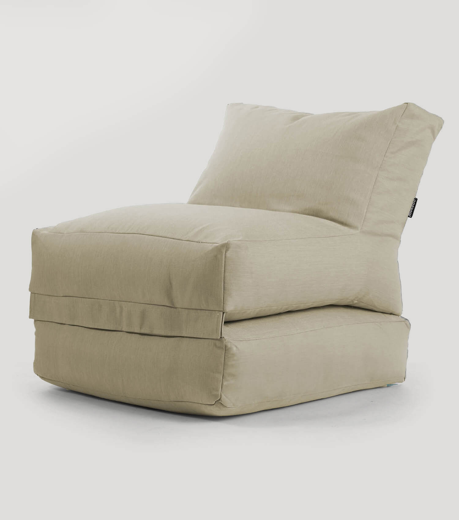 Pouf de sol Bean Bag, coussin de relaxation couleur sable
