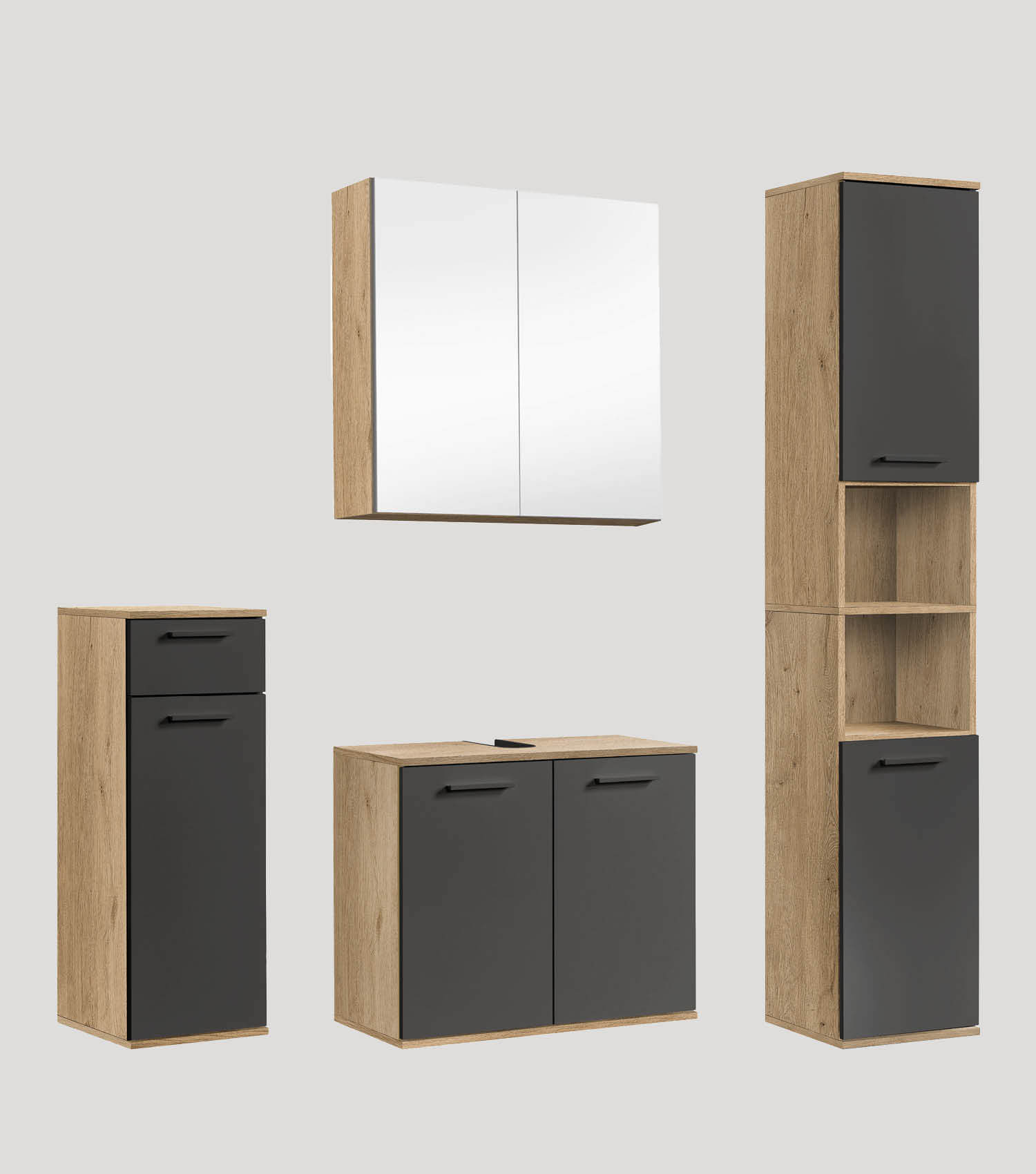 Ensemble de meubles de salle de bain, armoires de salle de bain, ensemble d'armoires, meubles de rangement pour salle de bain