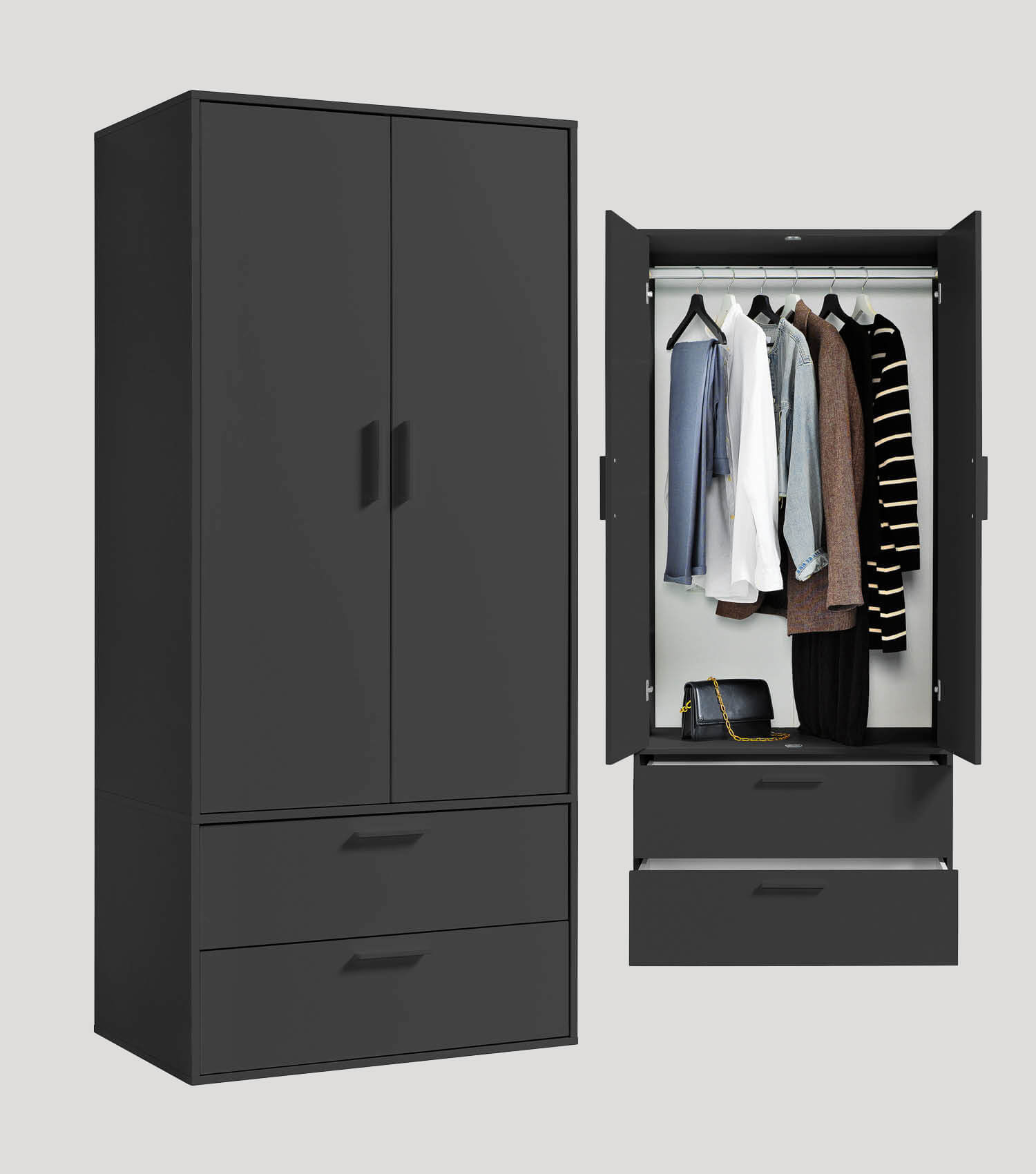 Armoire enfant pour chambre à coucher, style contemporain