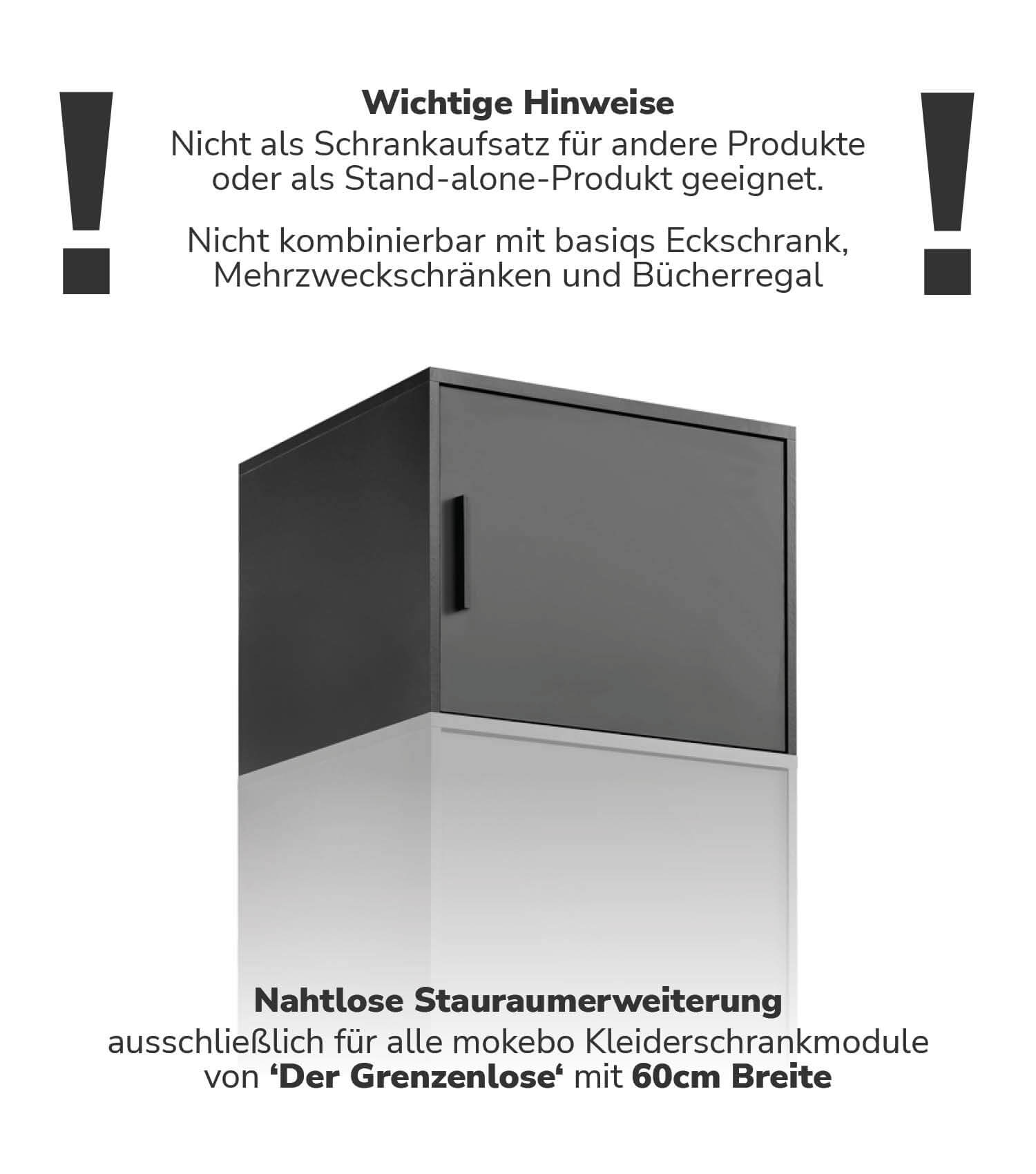 Armoire haute pour penderie, module de rangement pour armoire, armoire surélevée, étagère surélevée