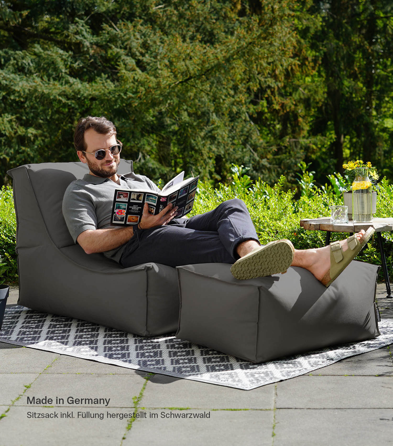 Pouf de sol repose-pieds pouf géant sac à billes fauteuil poire pouf confortable