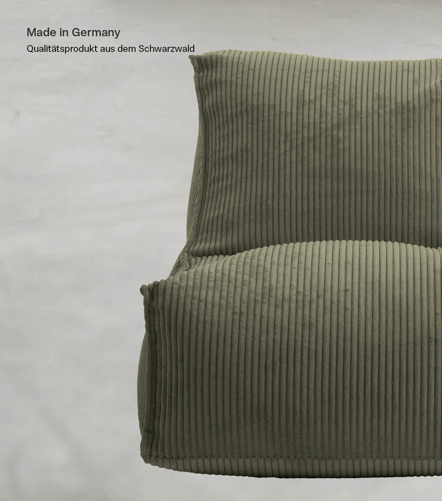 Pouf géant XXL + pouf pour enfants et adultes avec remplissage 'Der Gelassene'