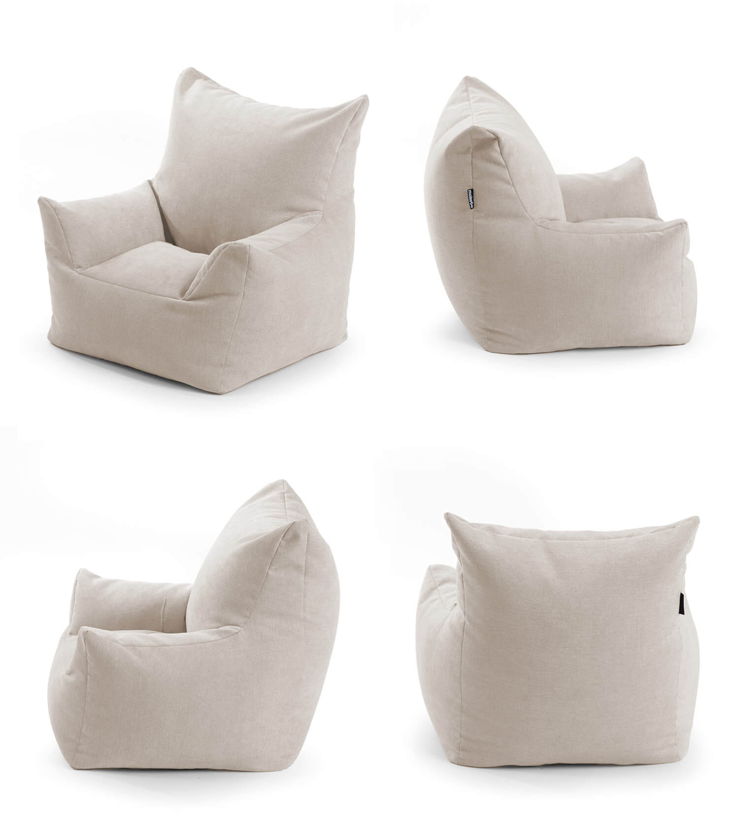 Fauteuil enfant Kindersessel beige en velours côtelé pour enfants