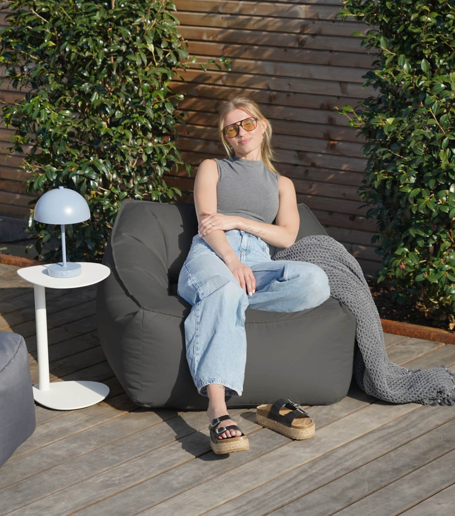 Pouf géant Bodenkissen chaise longue Bean Bag canapé pouf canapé