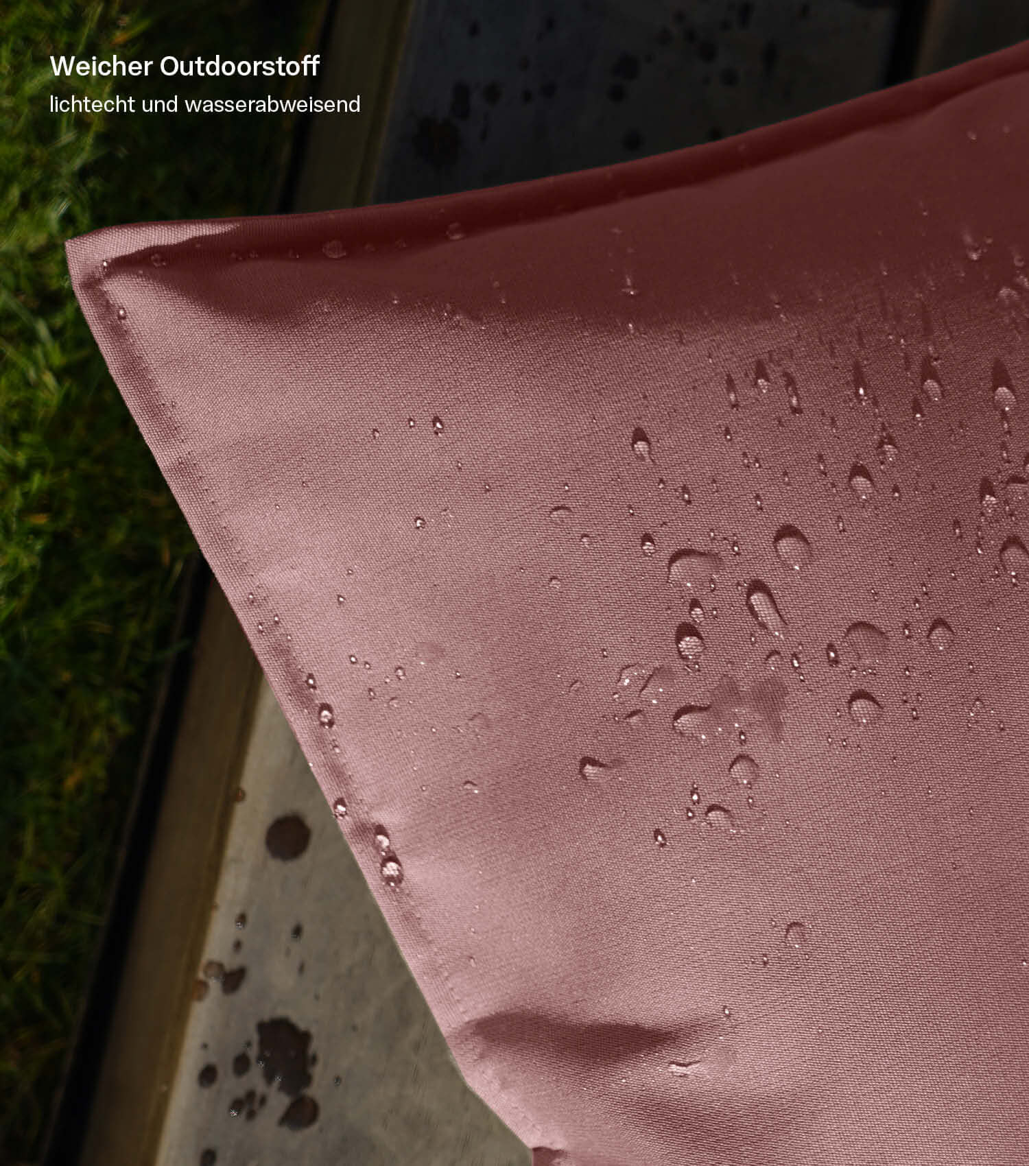 Housse de coussin d'extérieur résistant aux intempéries, coussin imperméable, corail