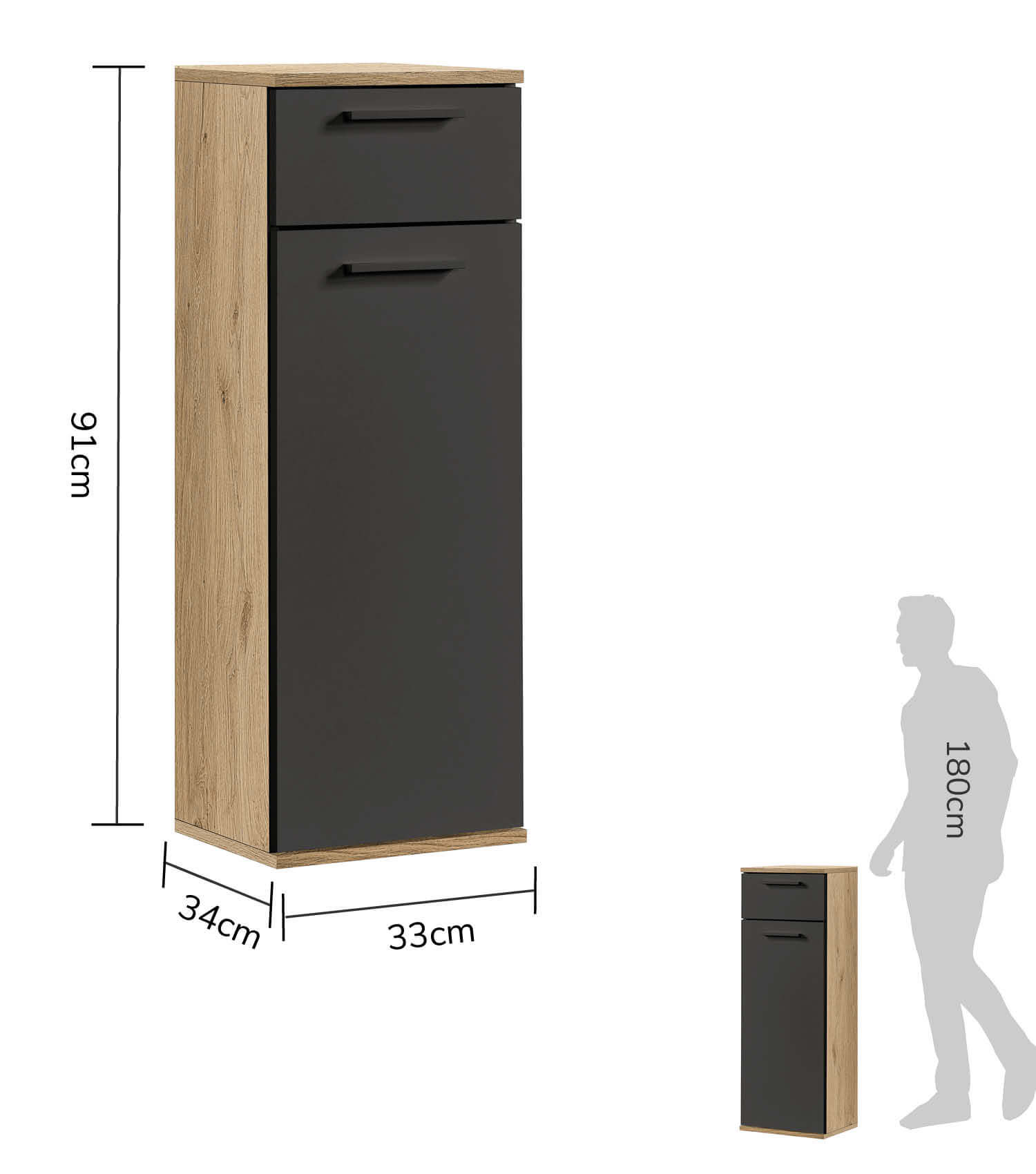 Petite armoire de salle de bain, rangement salle de bain