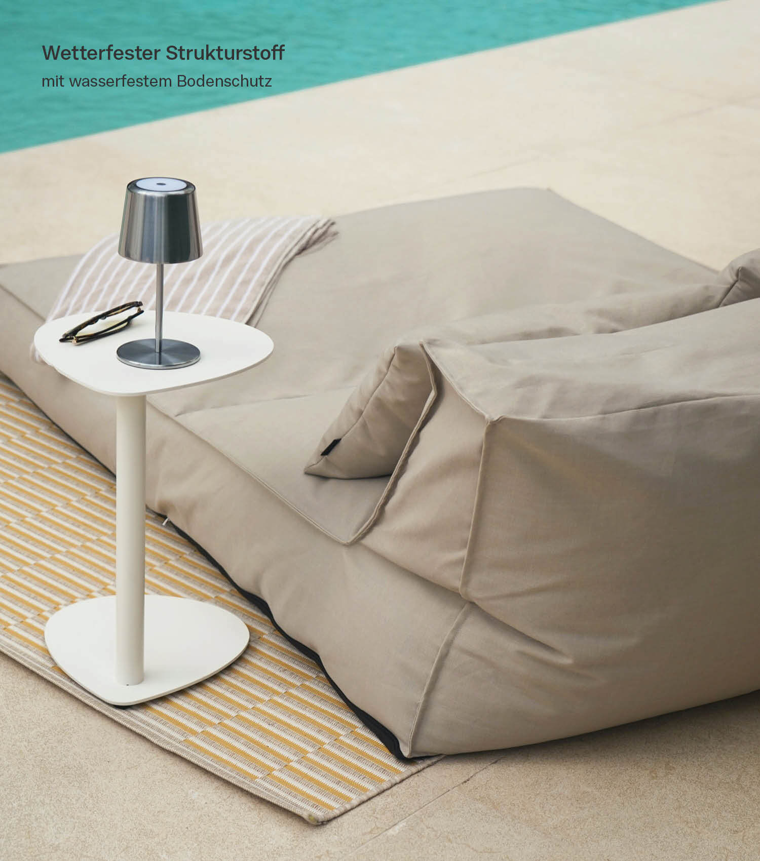 Daybed outdoor, transat de jardin ou chaise longue de relaxation
