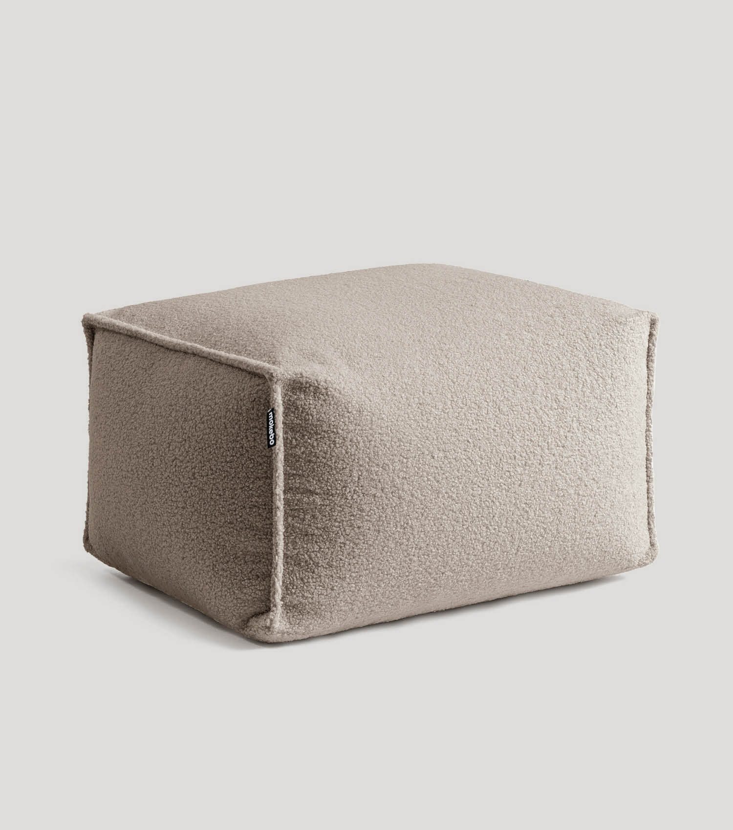 mokebo® 'Block' Bouclé pouf repose-pieds pouf coussin de sol#sku_PF2Felis-076sand