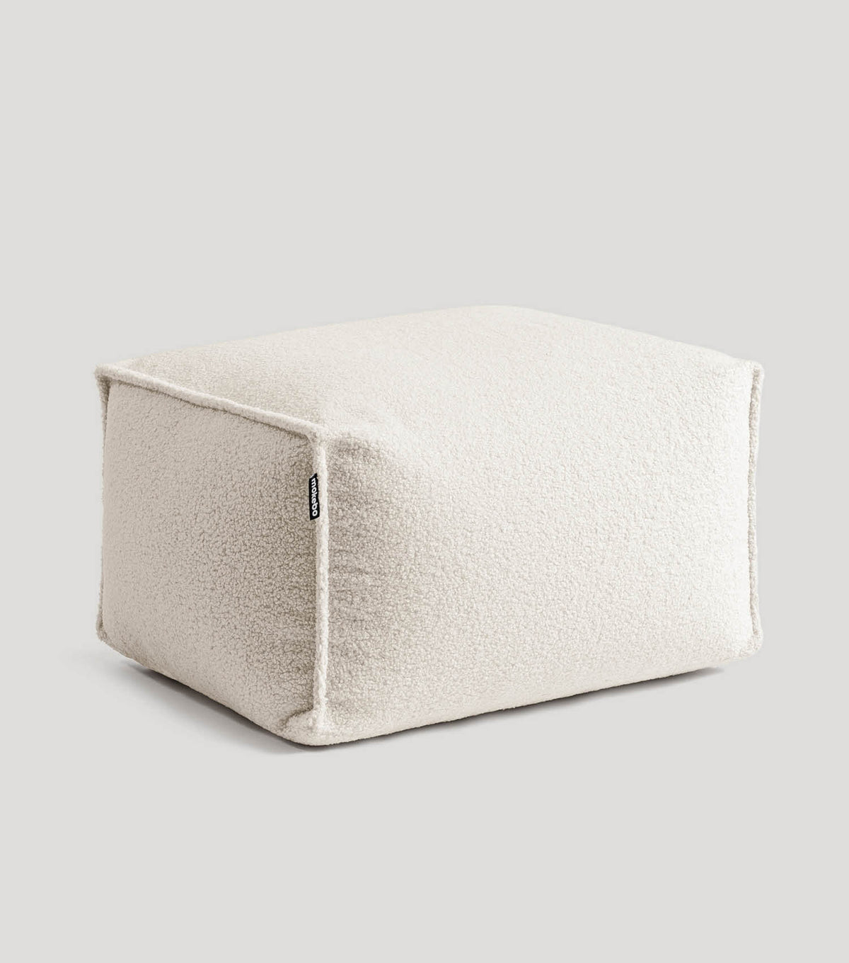 mokebo® 'Block' Bouclé Pouf Hocker Sitzhocker Bodenkissen#sku_PF2Felis-080natur