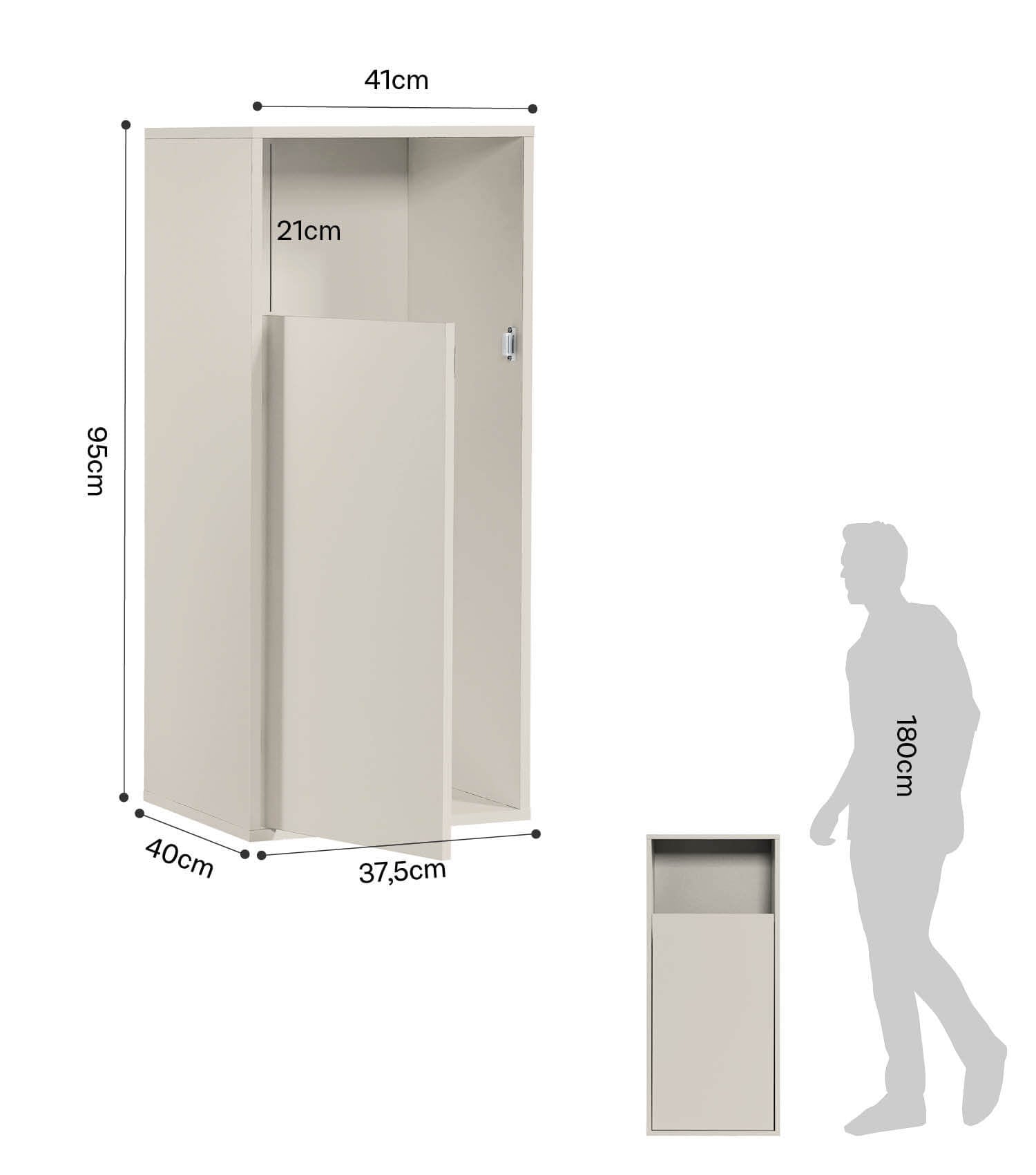 Meuble à linge panier de tri linge bois séparateur linge boîte à linge