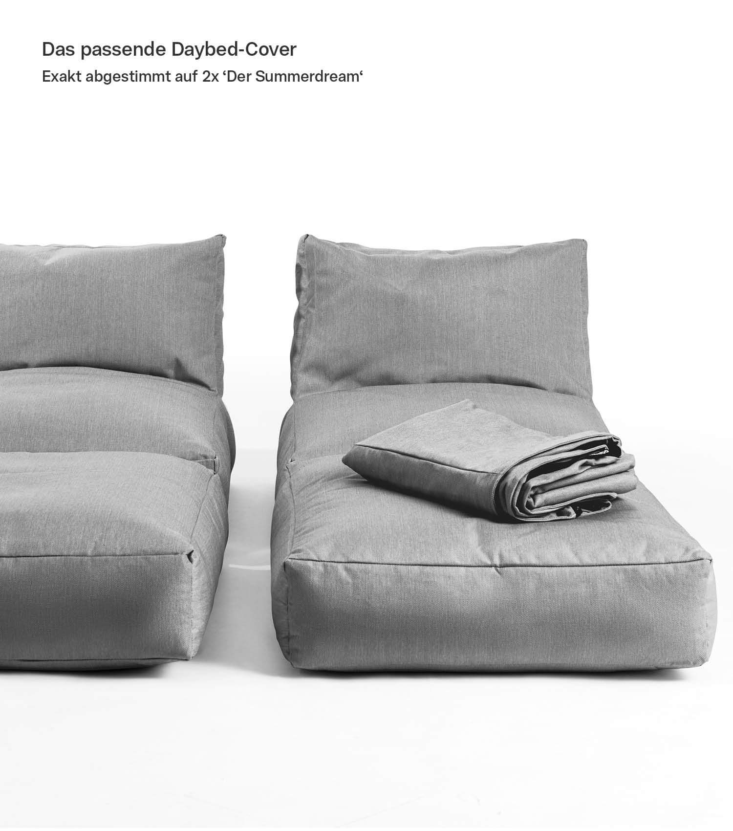 Housse de pouf de jardin imperméable pour daybed#sku_DB1Talea_CV-005sgra