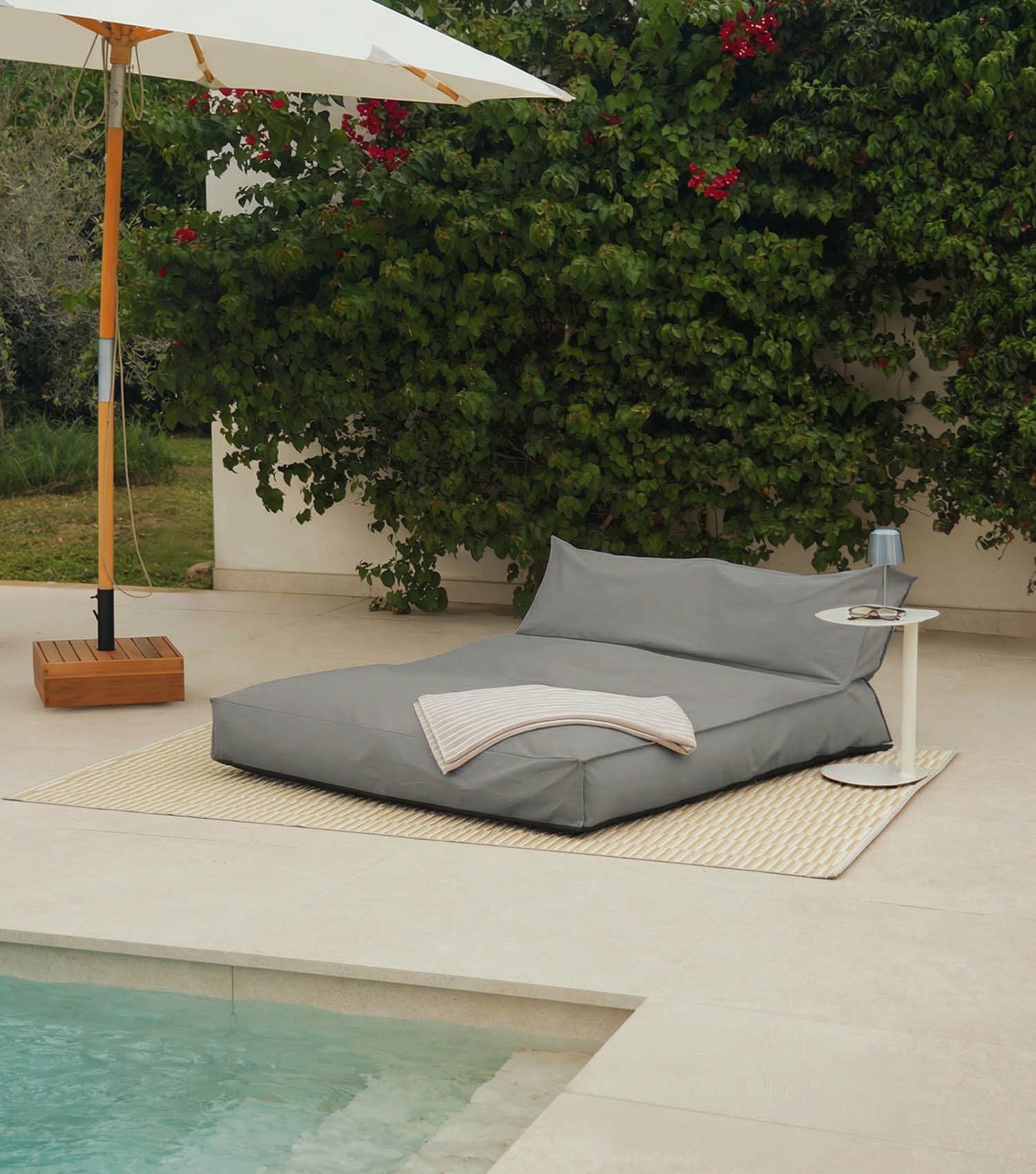 Housse de pouf de jardin imperméable pour daybed