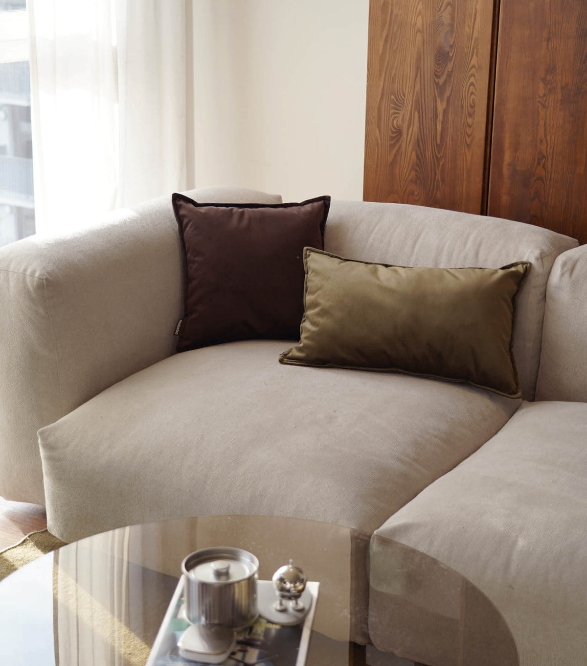 Samtkissen Kissen Couchkissen Sofakissen Velvet Dekokissen 