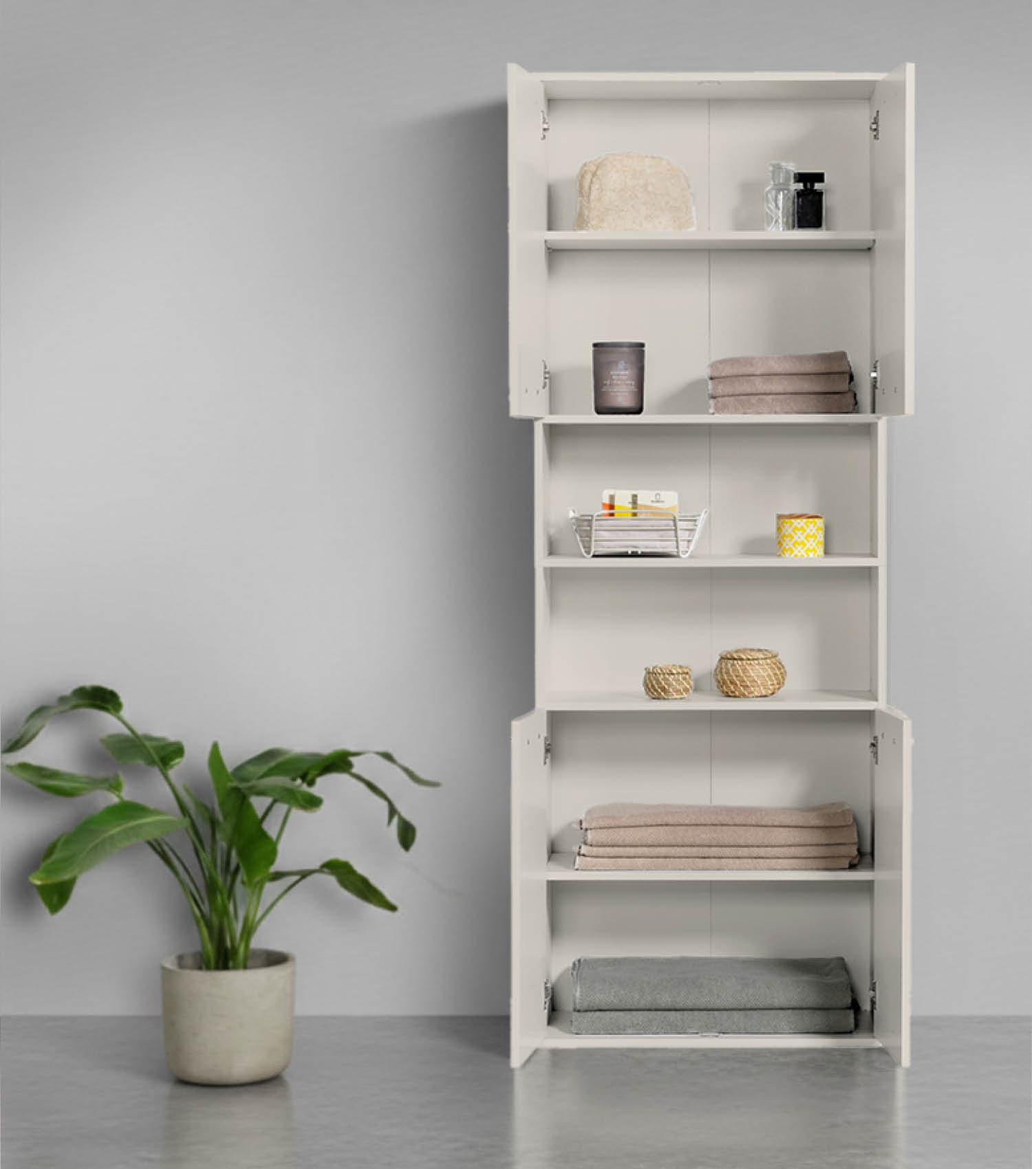 Bad-Hochschrank Badezimmerschrank Badschrank Badezimmerregal Schrank
