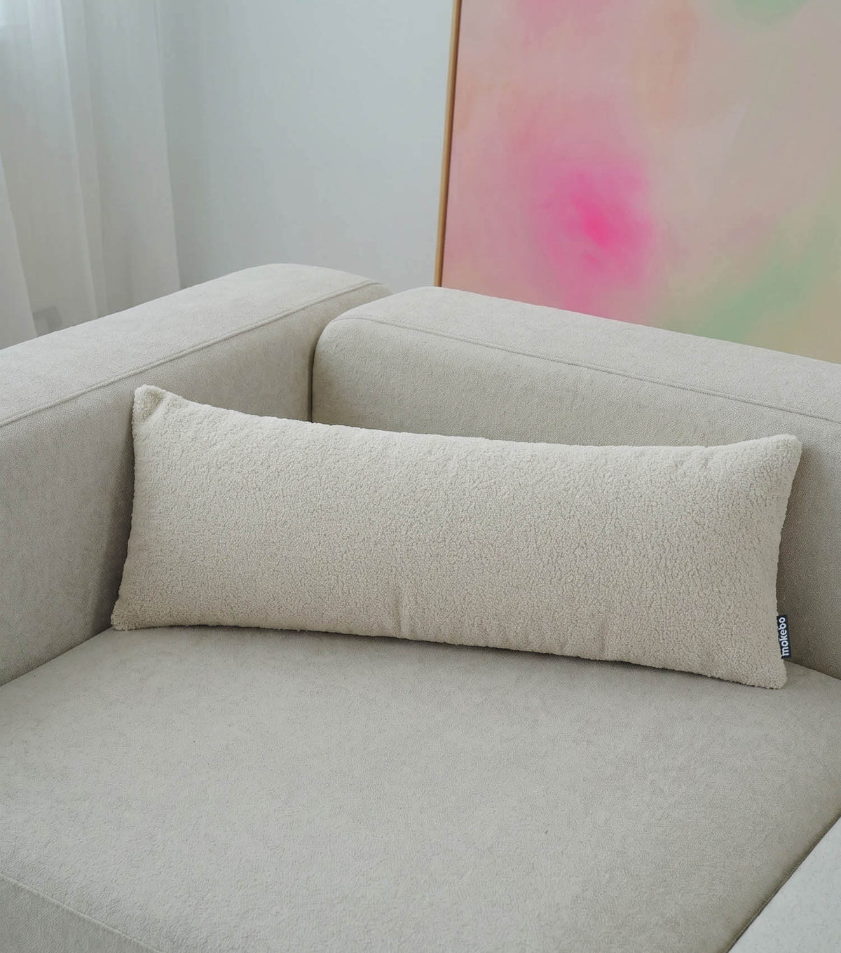 Lumbar cushion, decorative cushion, sofa cushion, Bouclé cushion, cushion, back cushion, bolster cushion