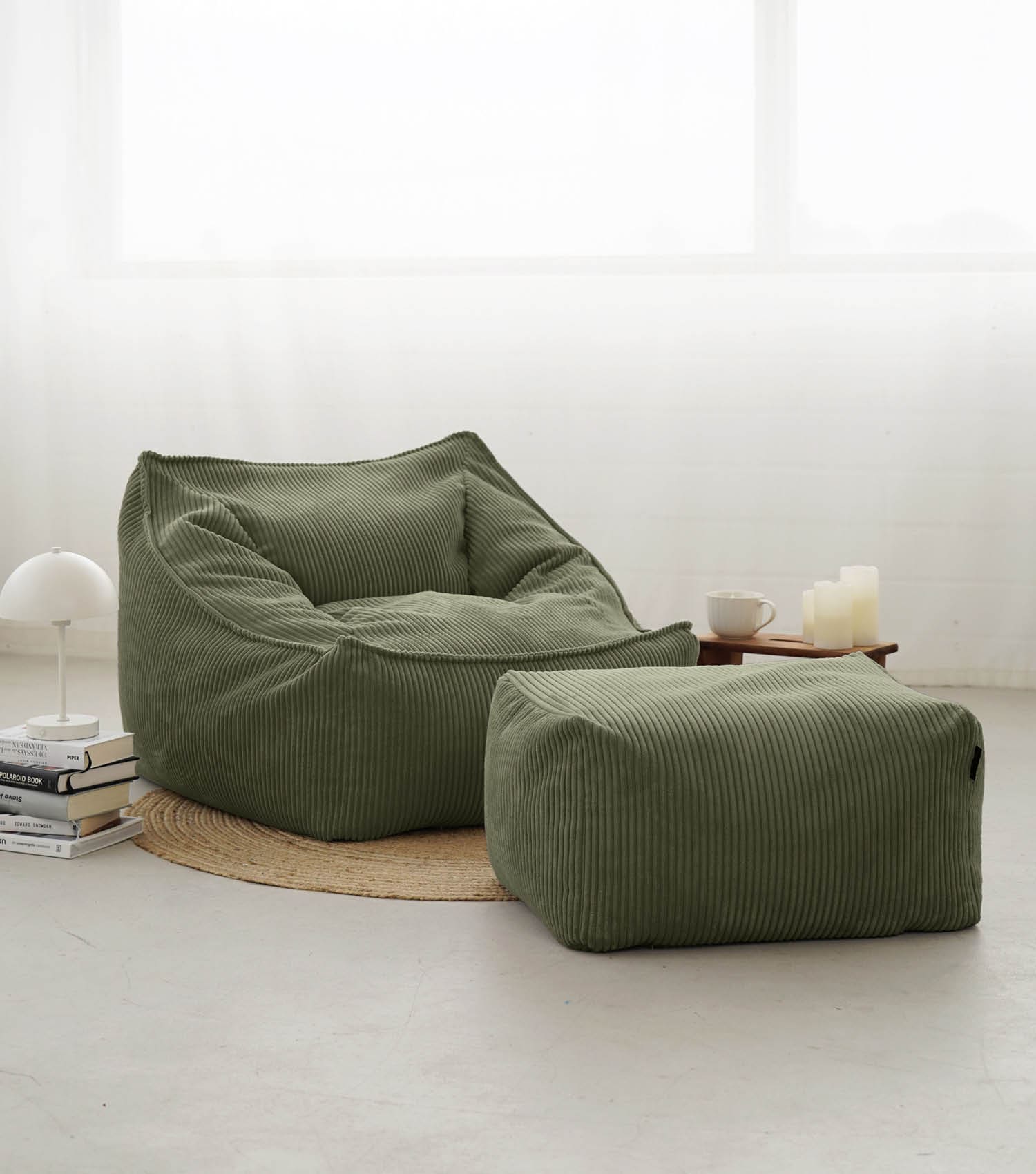 Cord Sessel Lesesessel XXL Sitzsack Sitzsack Cord Bean Bag Armlehnen