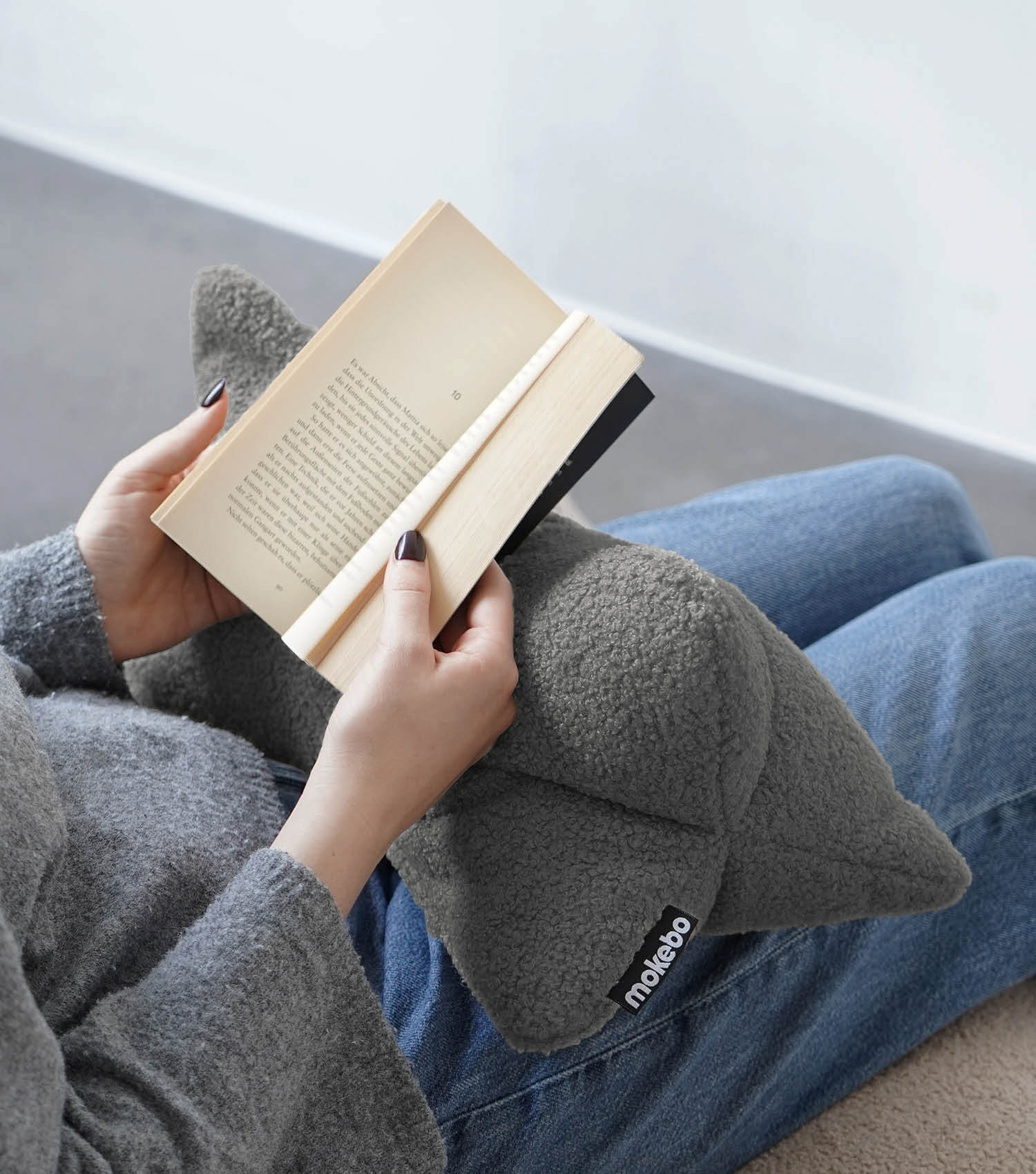 Nackenkissen Leseknochen Lesekissen Buchstütze Stützkissen Rückenkissen