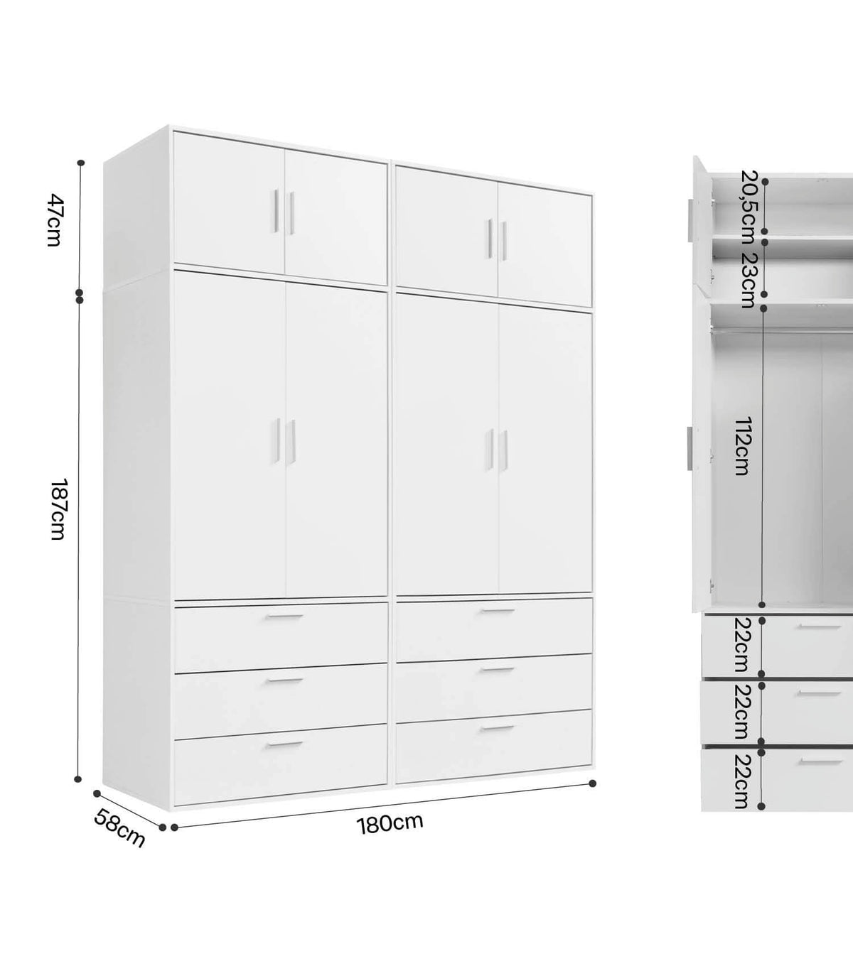 Armoire meuble d'entrée armoire de chambre armoire de couloir