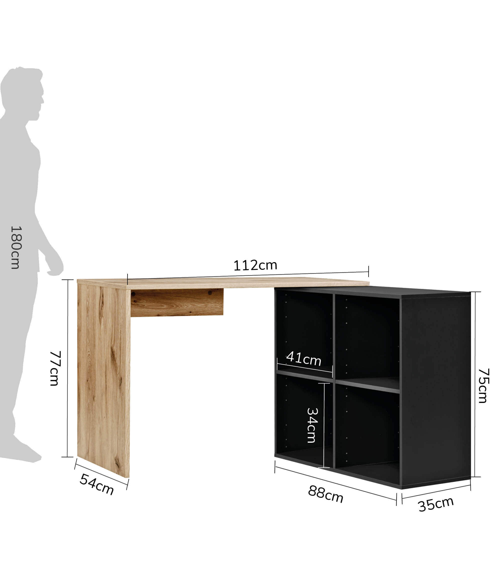 Bureau d'angle, bureau informatique, bureau pour enfant, table informatique