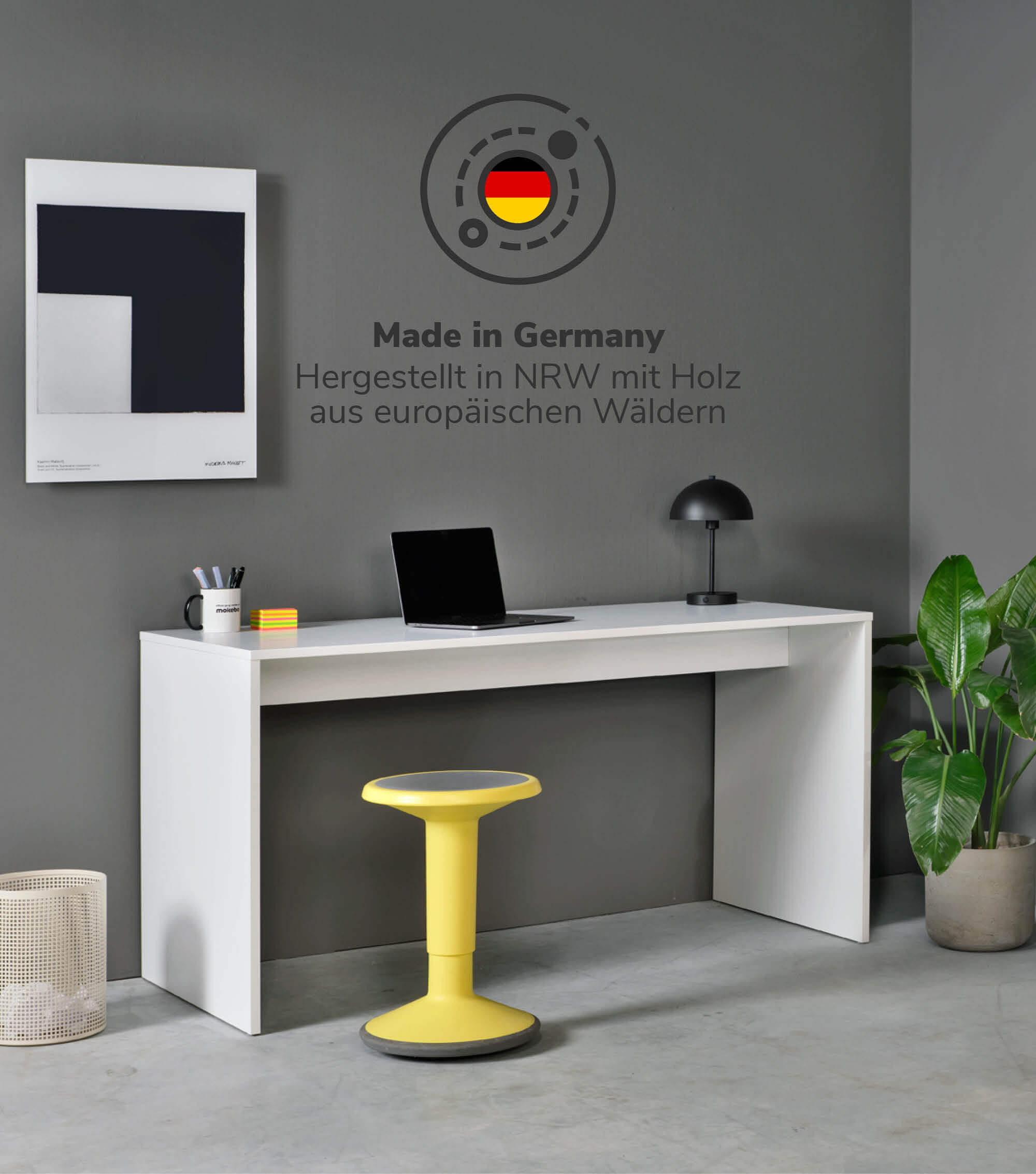 Bureau d'angle avec plateau informatique pour enfants - Table PC 