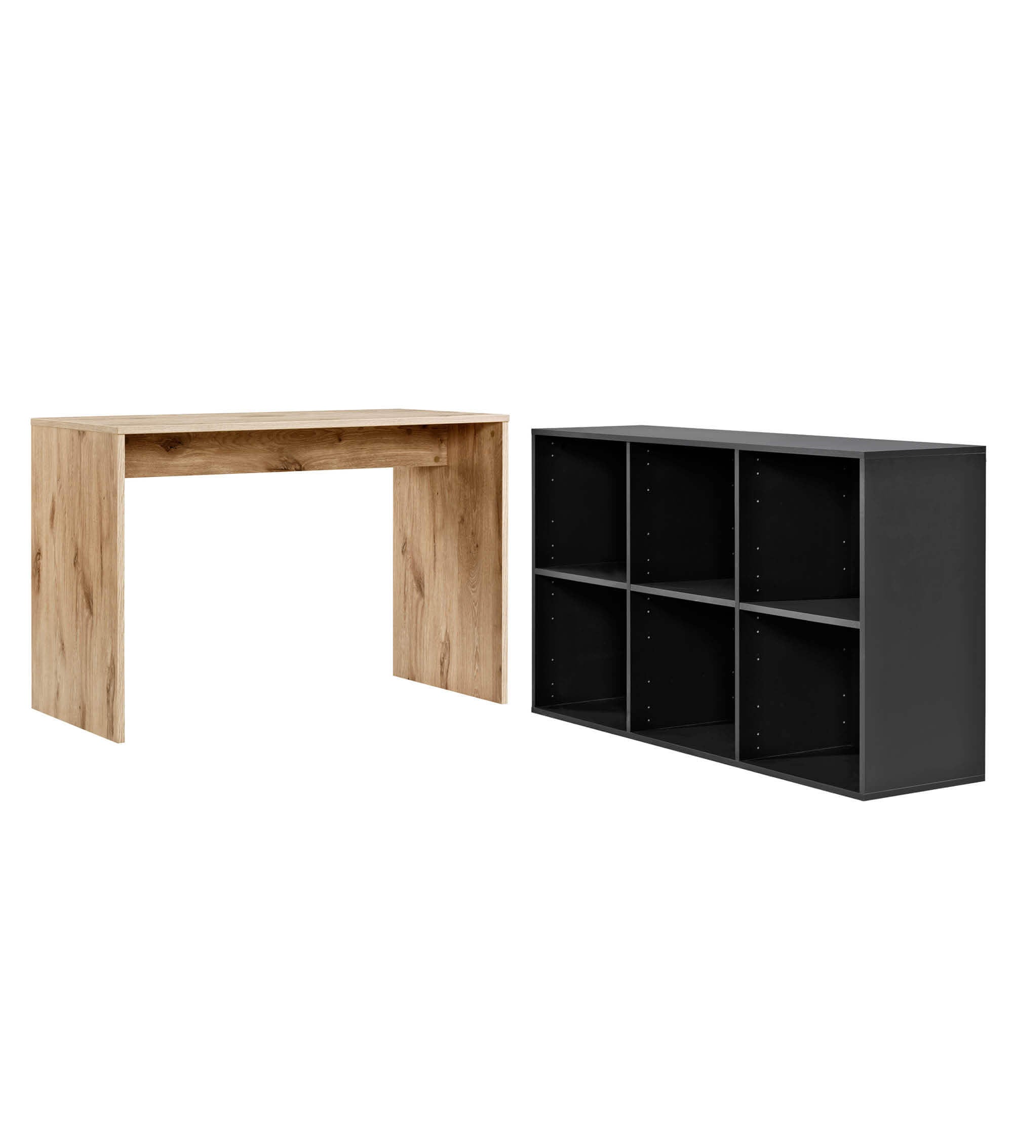 Bureau d'angle en bois avec plateau pour ordinateur