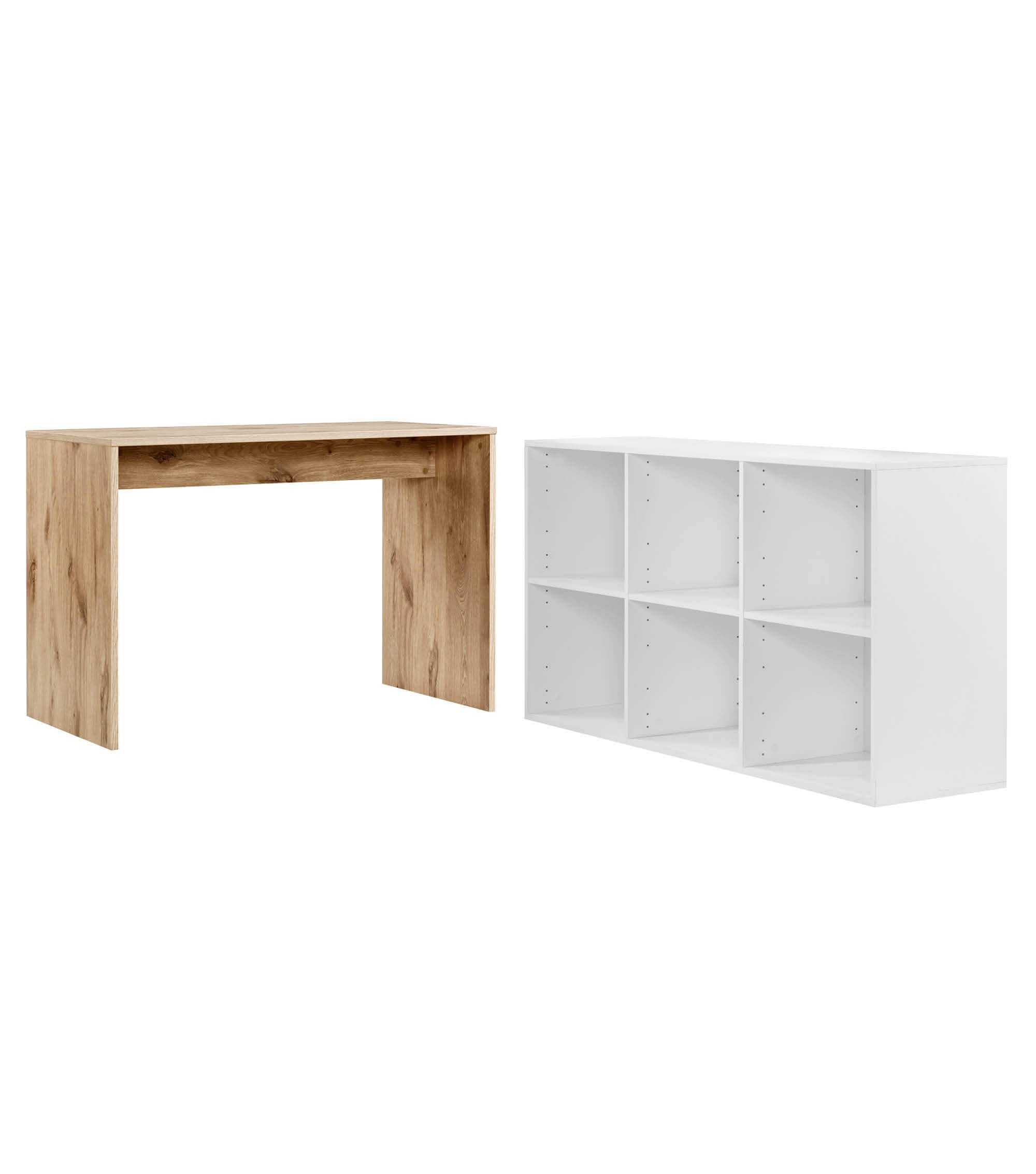 Bureau d'angle en bois avec plateau de travail spacieux